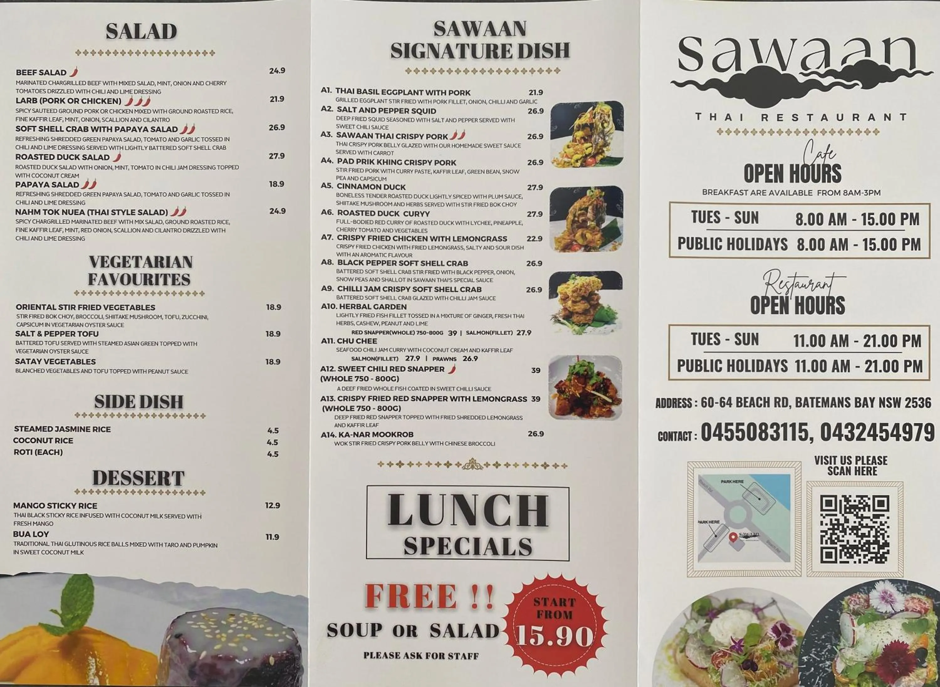 Restaurant/places to eat in Quays Hotel