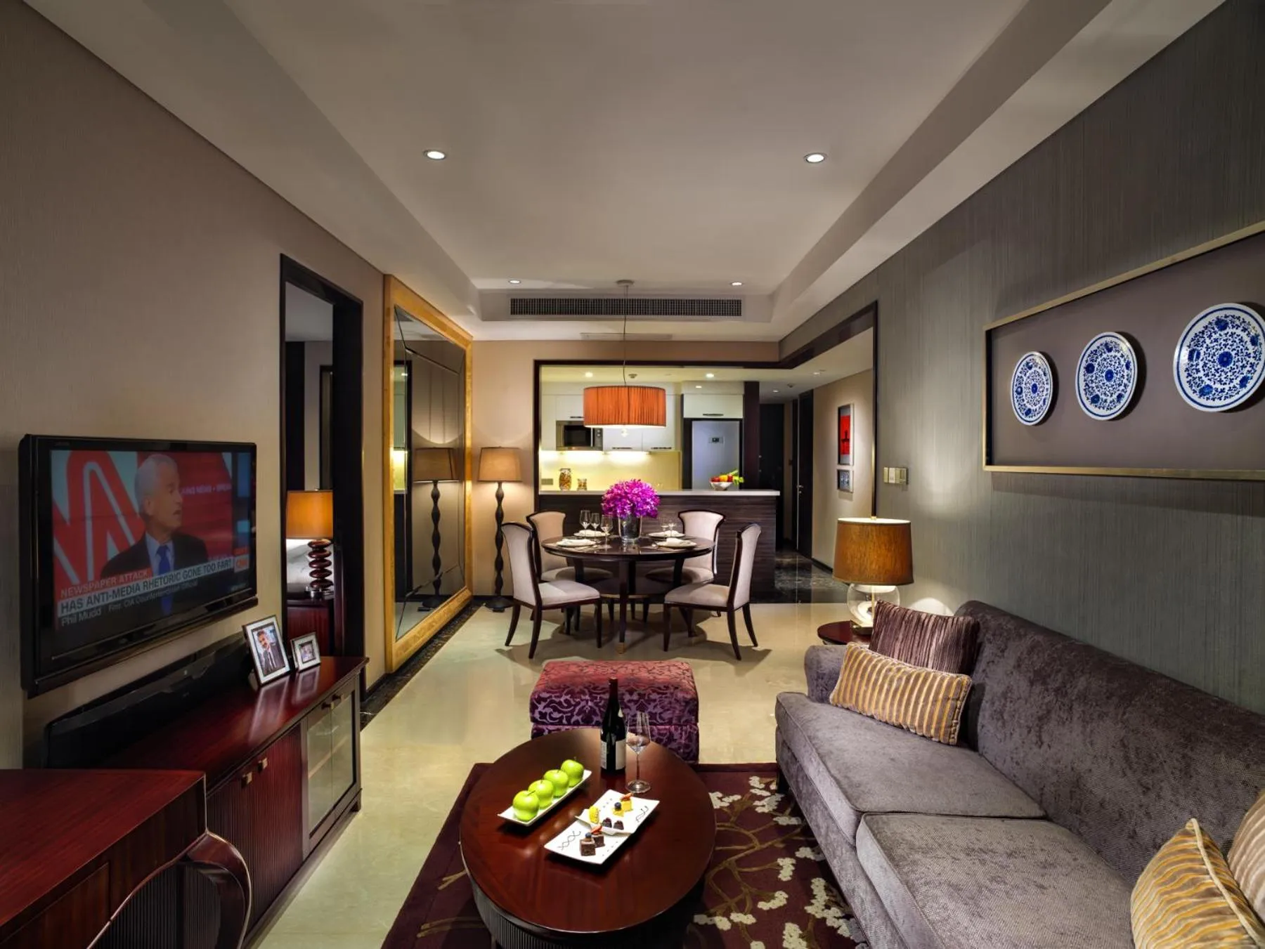 Living room in Oakwood Premier Guangzhou