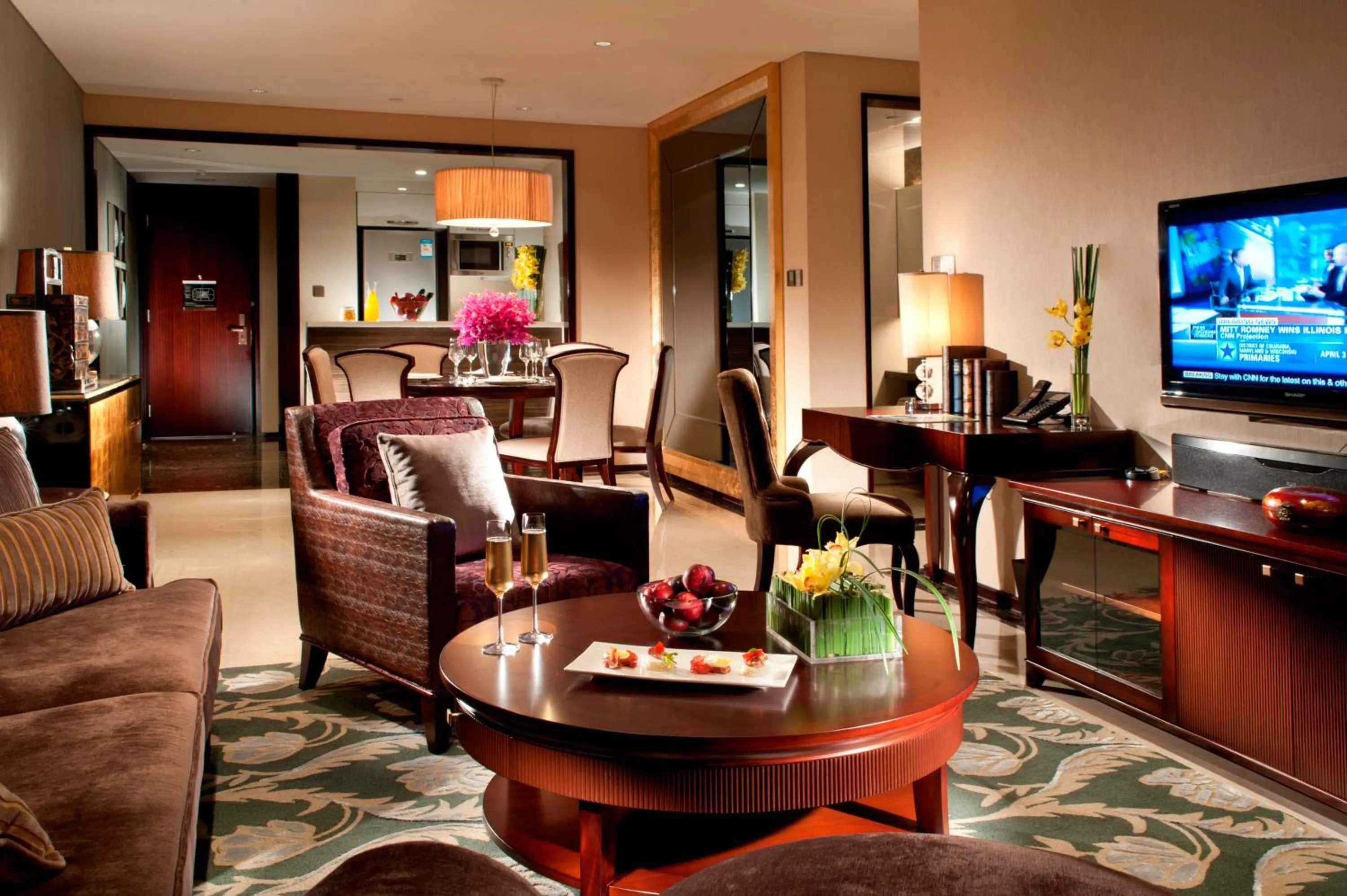 Living room in Oakwood Premier Guangzhou