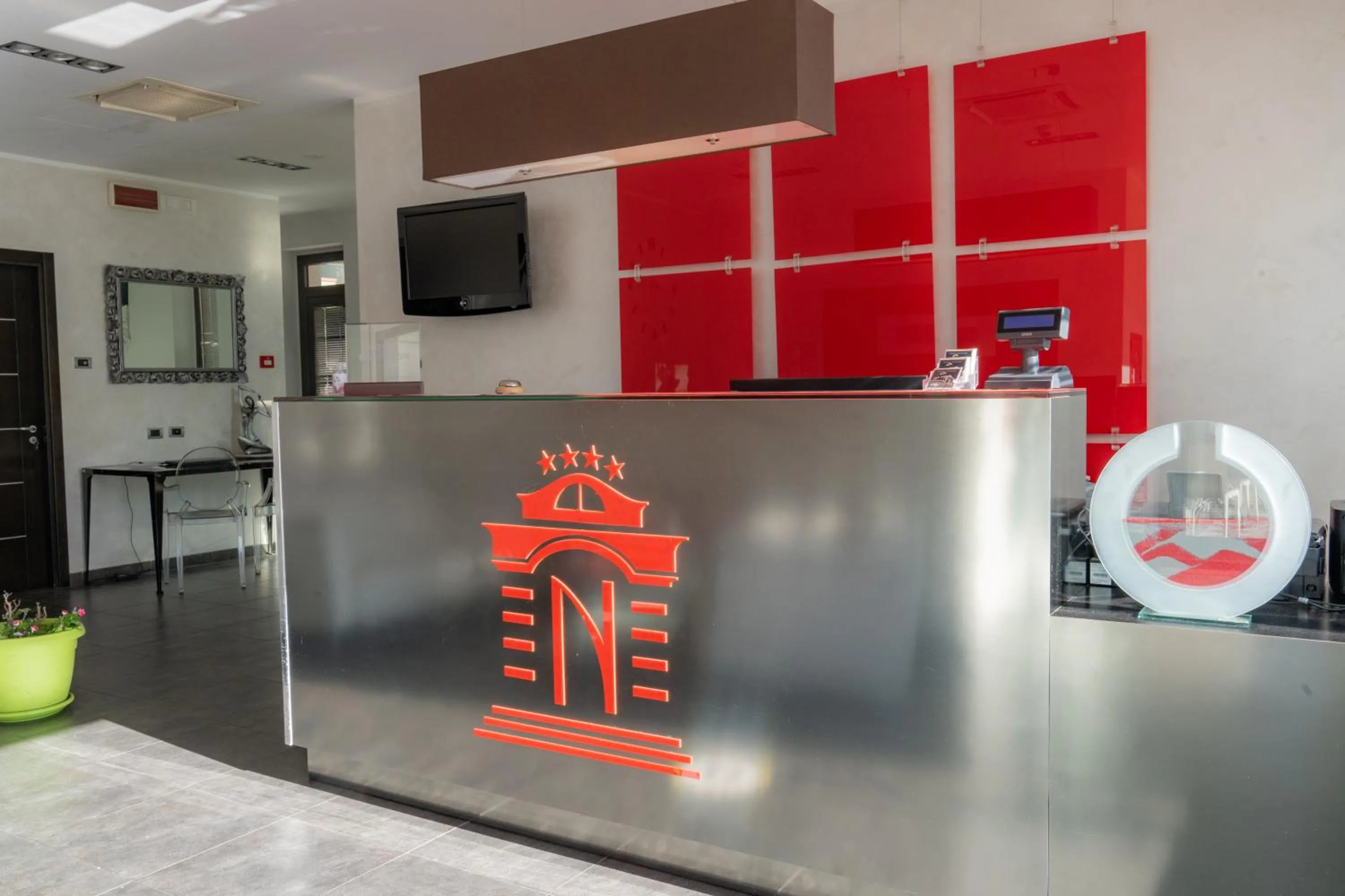 Lobby or reception in Hotel Napoleon