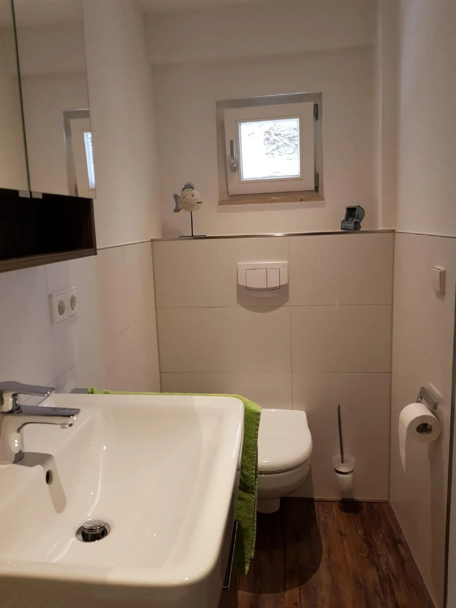 Bathroom in Lindes Ferienwohnung