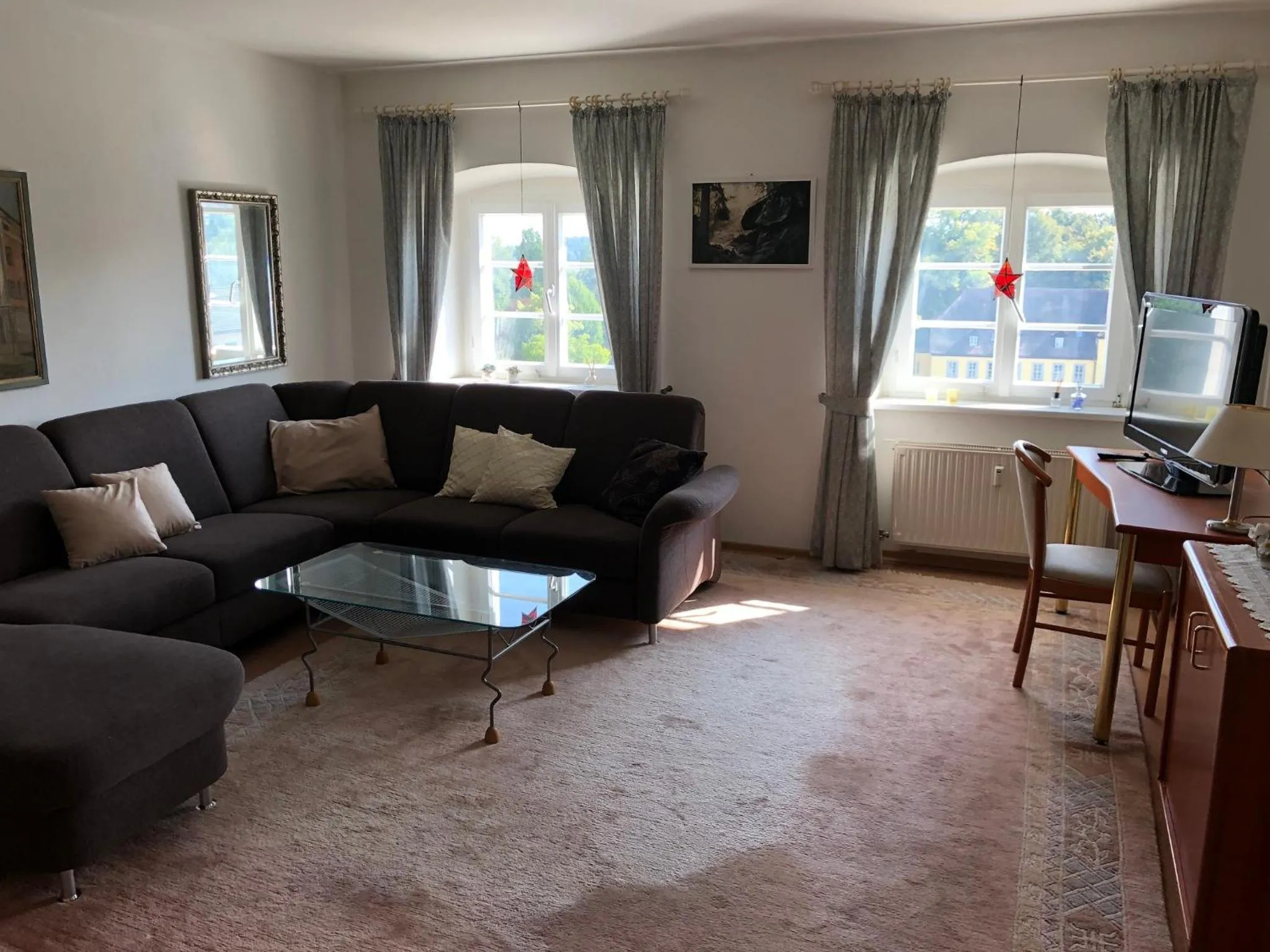 Living room in Ferienwohnung König Max