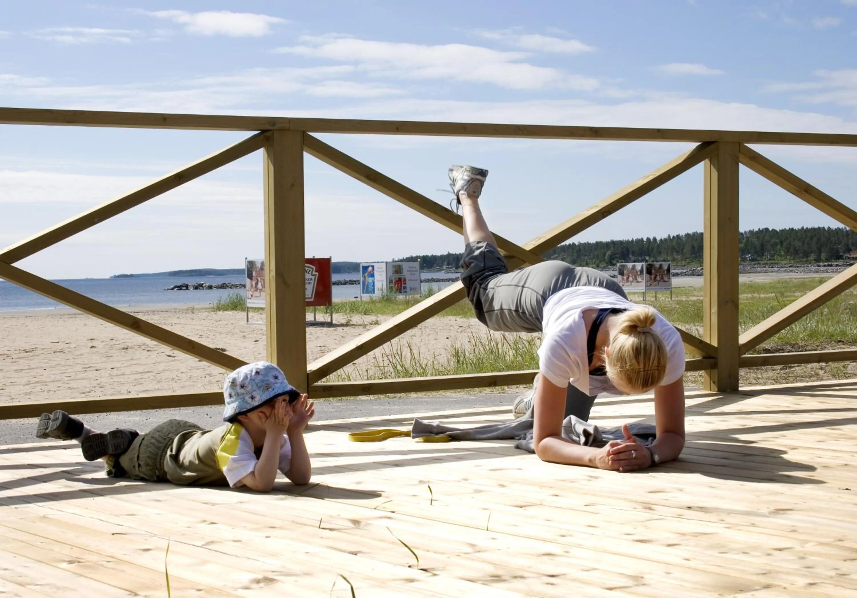 People in Pite Havsbad Piteå