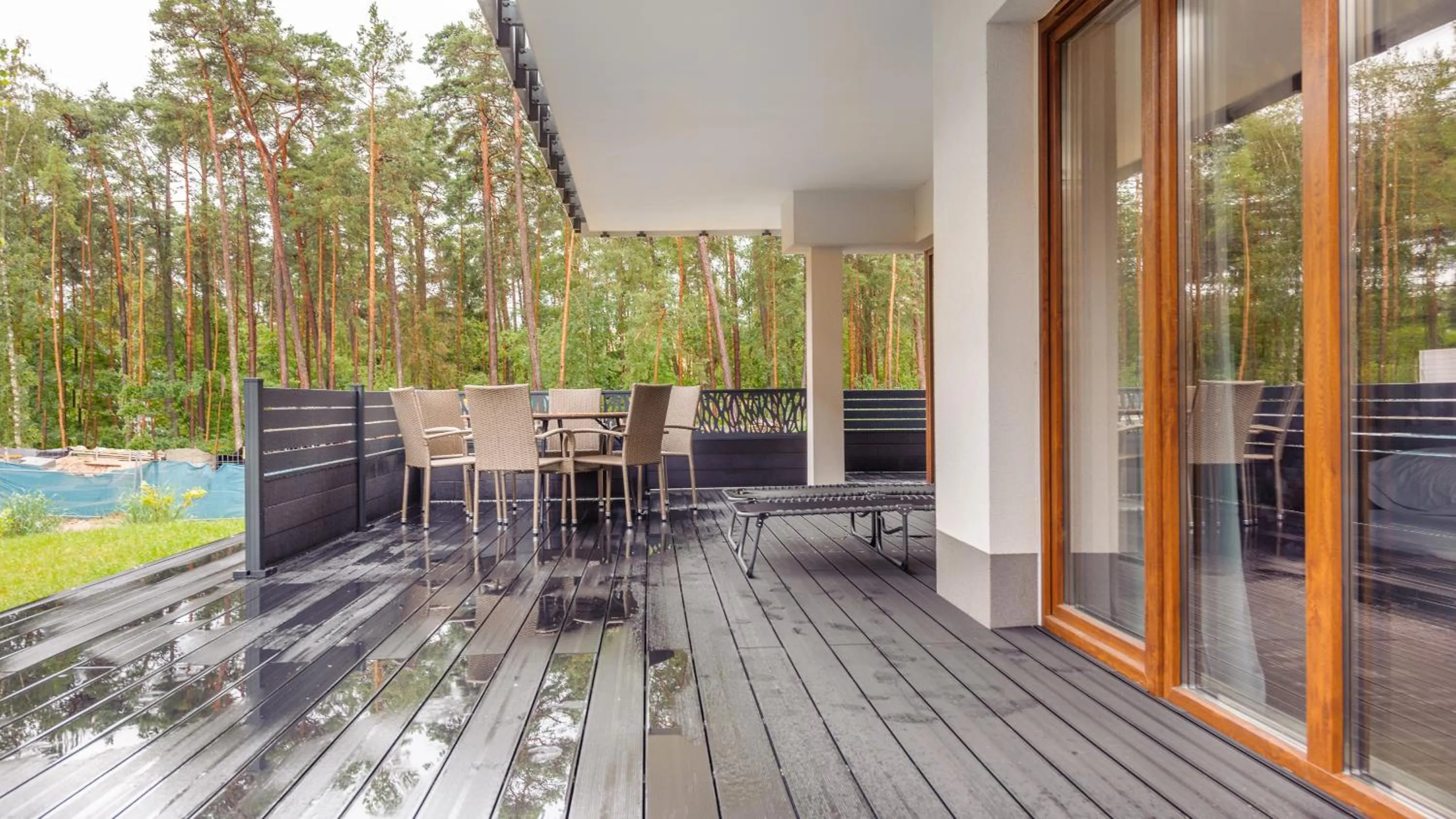 Balcony/Terrace in Baltic Park Stegna, Sun & Snow