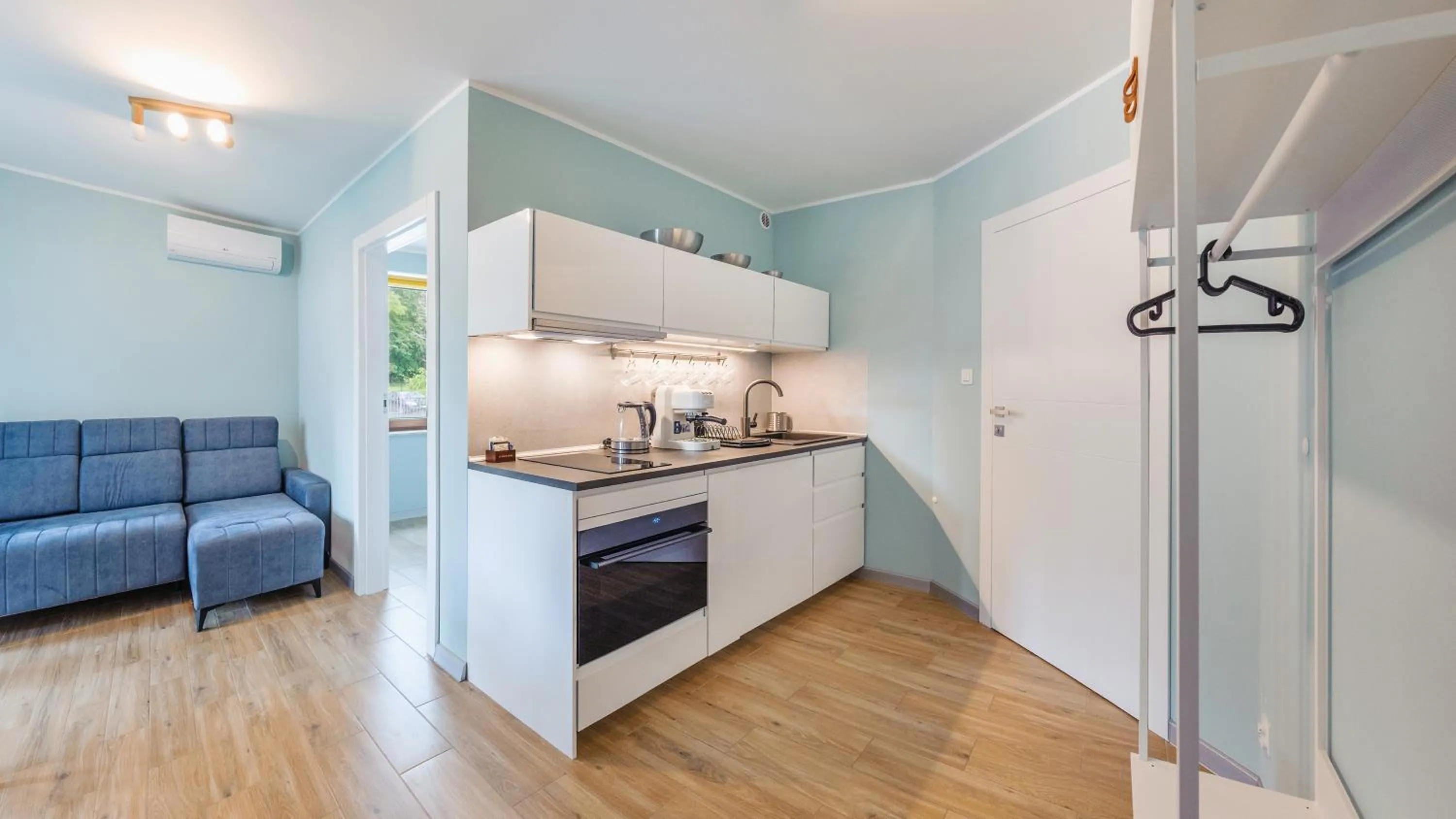 Kitchen or kitchenette in Baltic Park Stegna, Sun & Snow