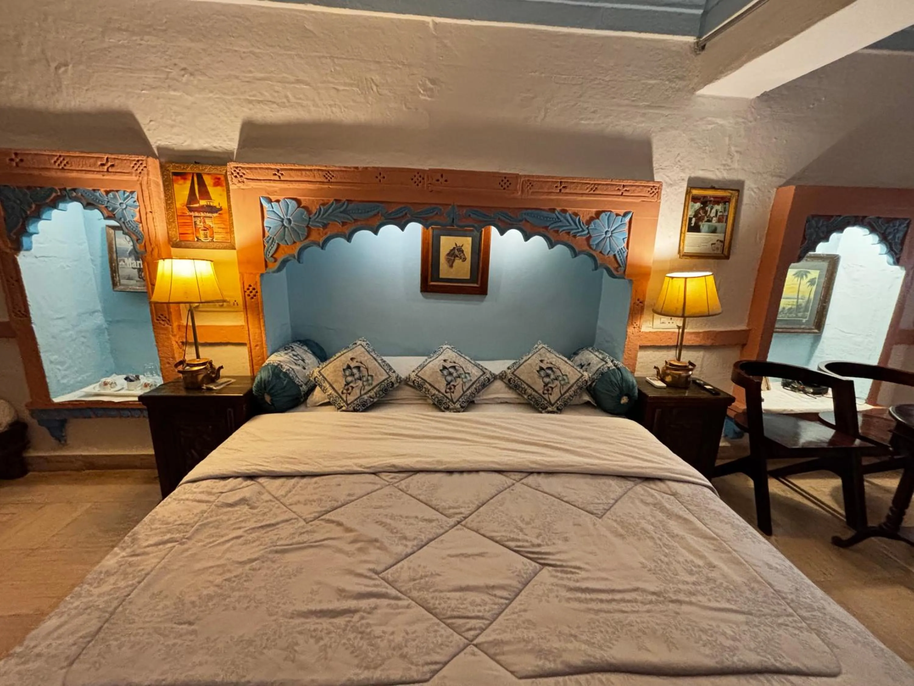 Bed in Shahi Guest House