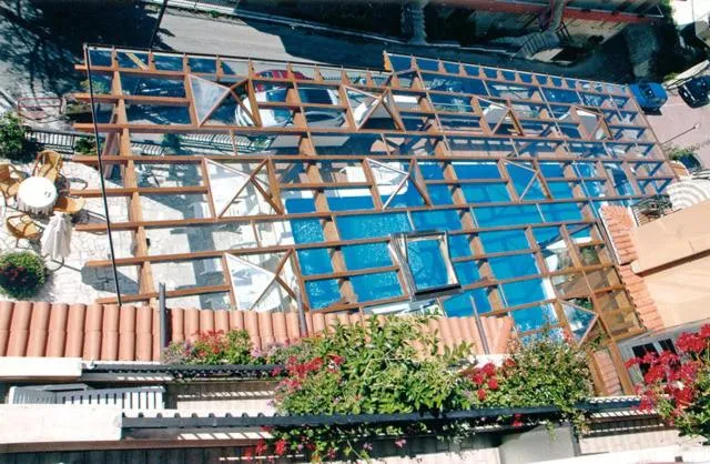 Pool view in Hotel Cercone