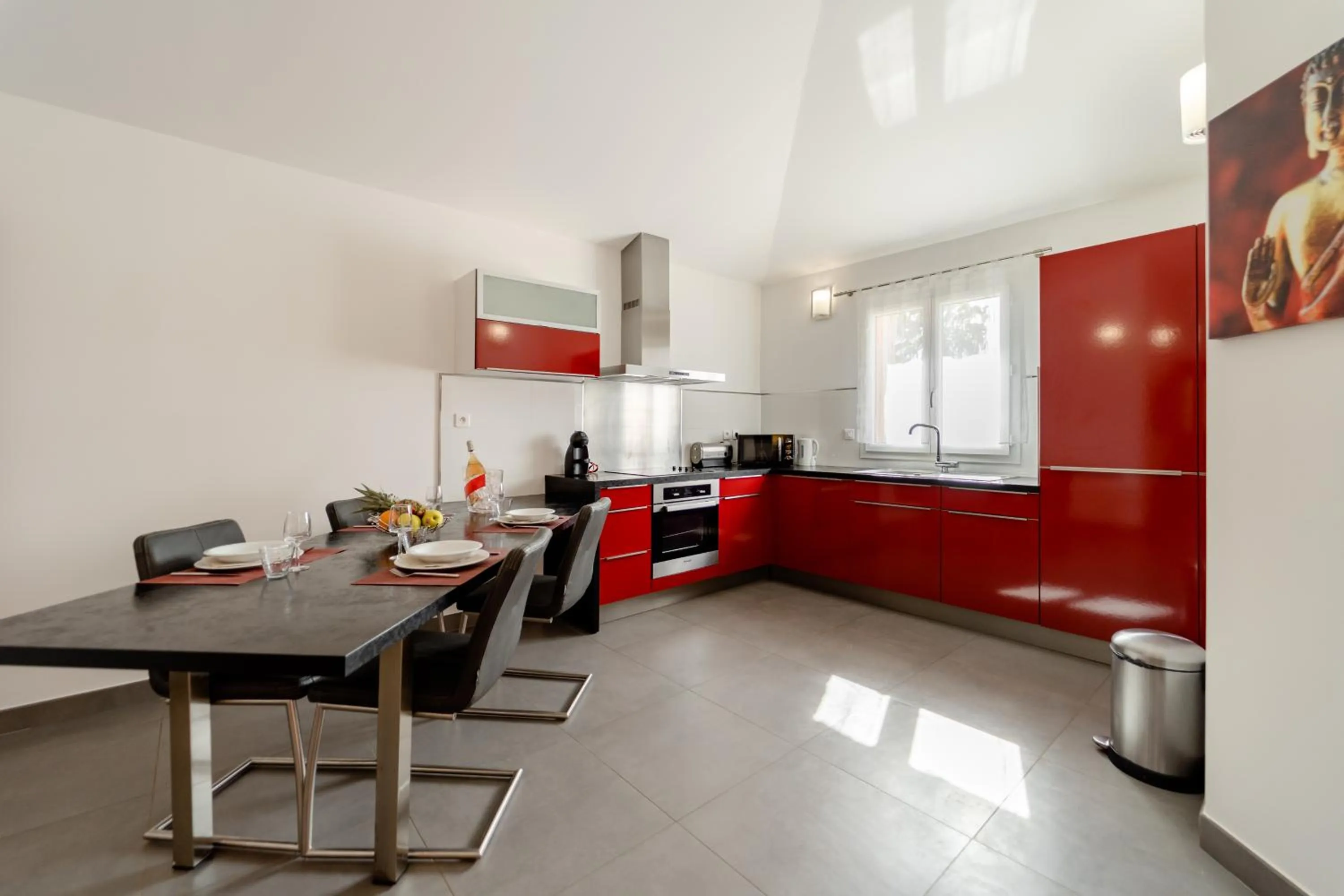 Kitchen or kitchenette in Résidence Dolce Vita de Palombaggia