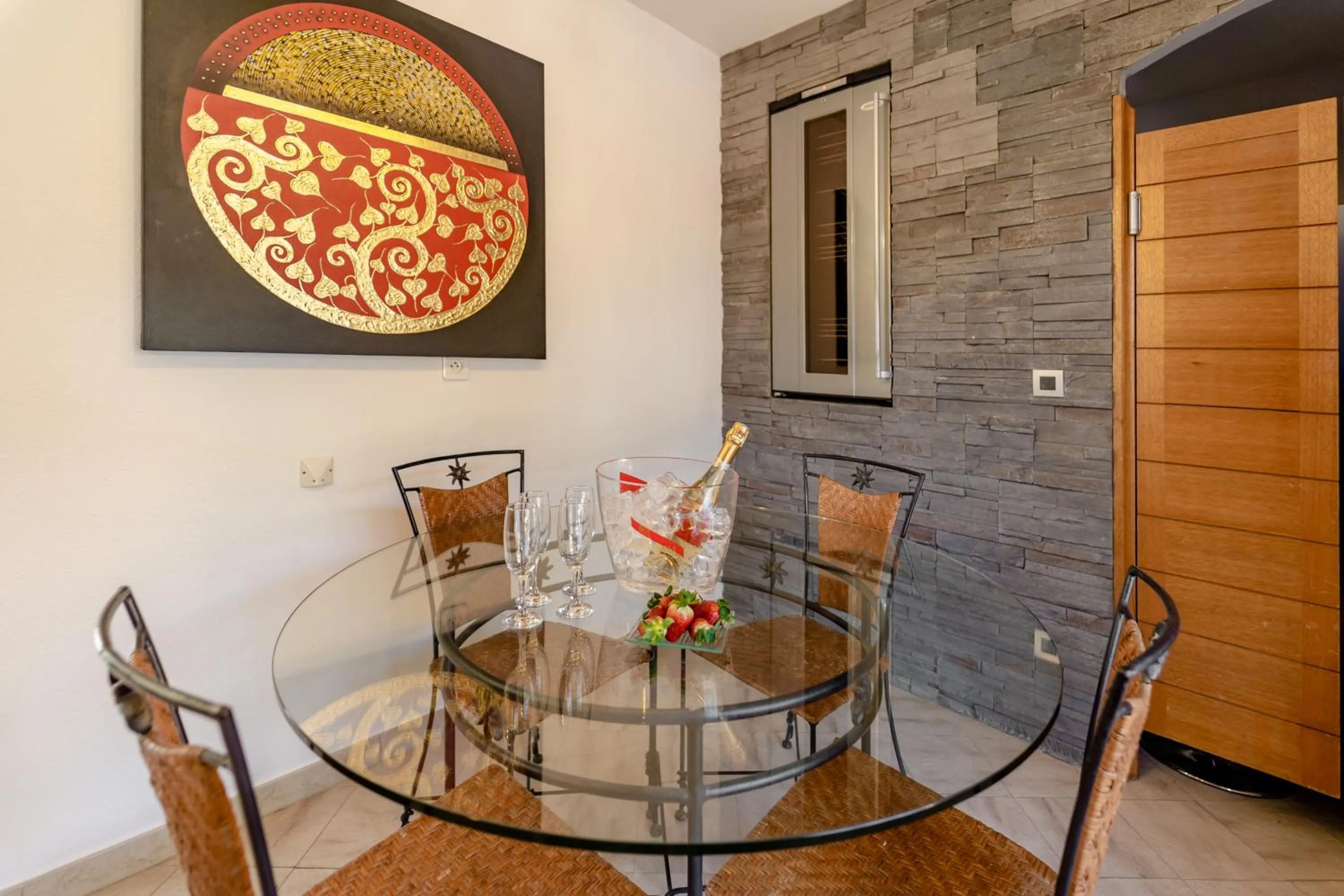 Dining area in Résidence Dolce Vita de Palombaggia