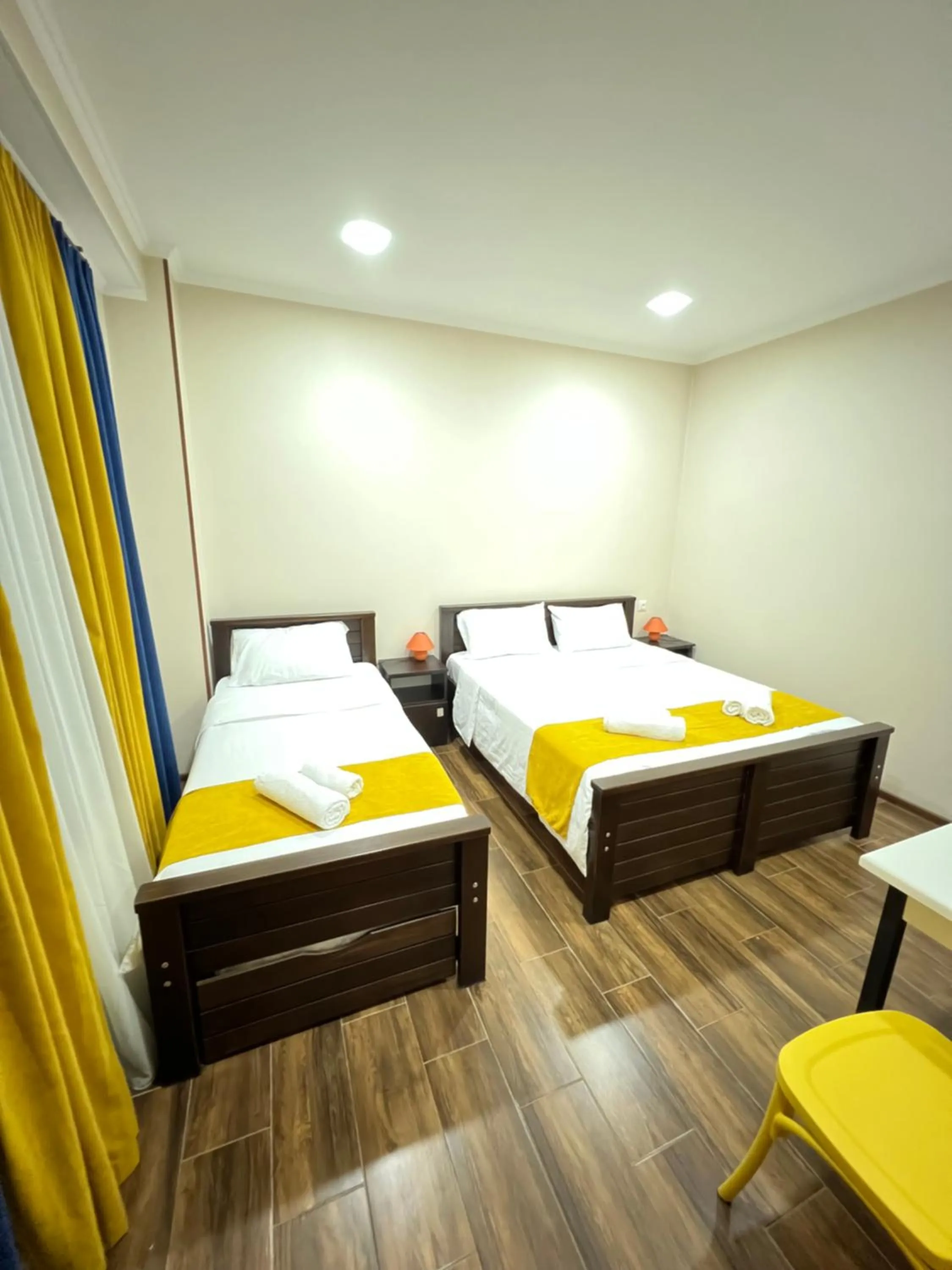 Bed in Borjomi Yellow Hotel