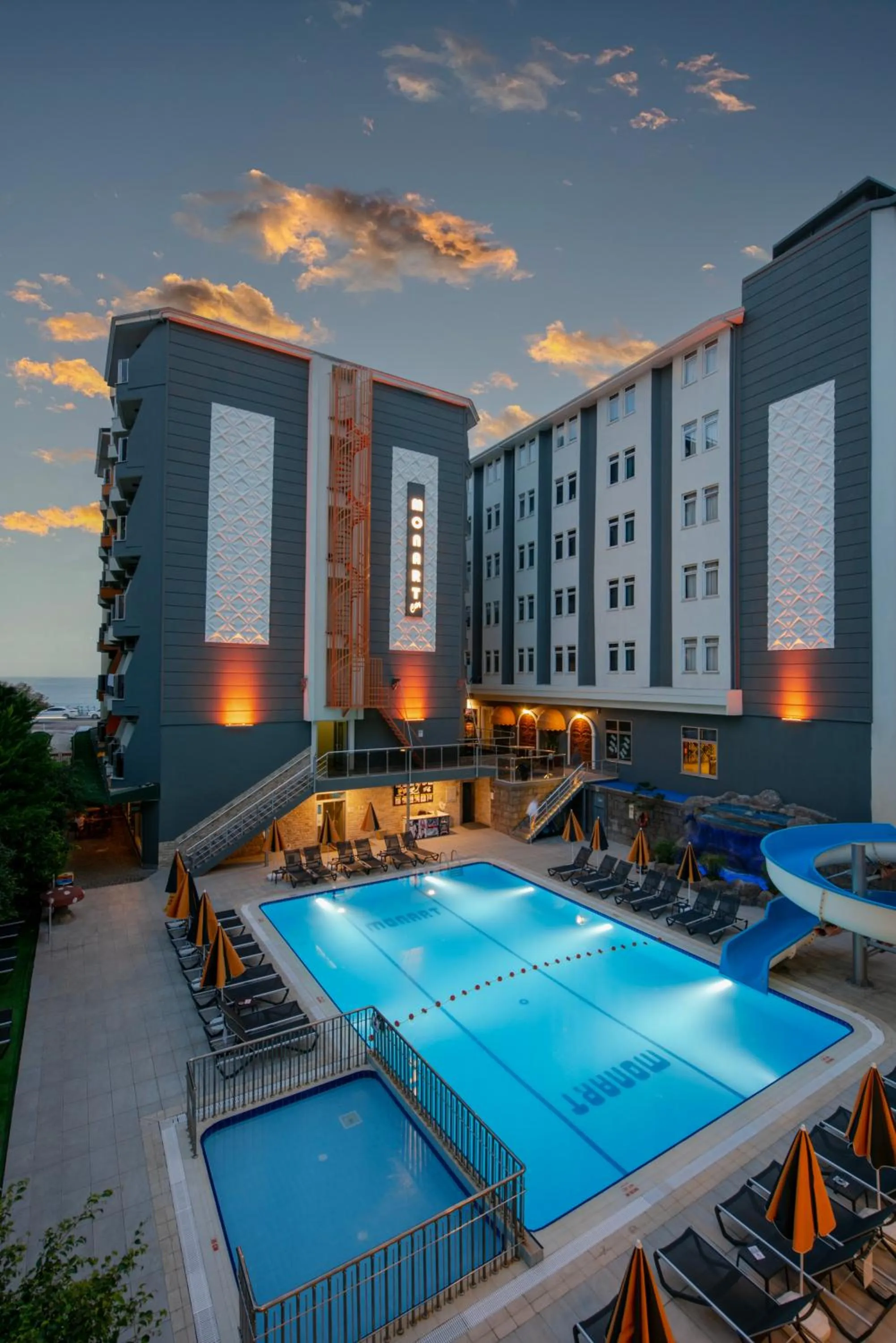 Pool view in Monart City Hotel - All Inclusive Plus