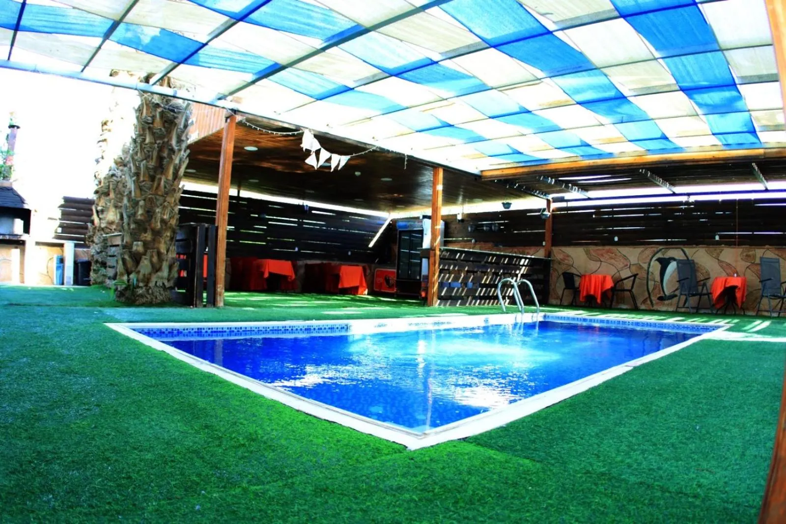 Pool view in Magtas Hotel