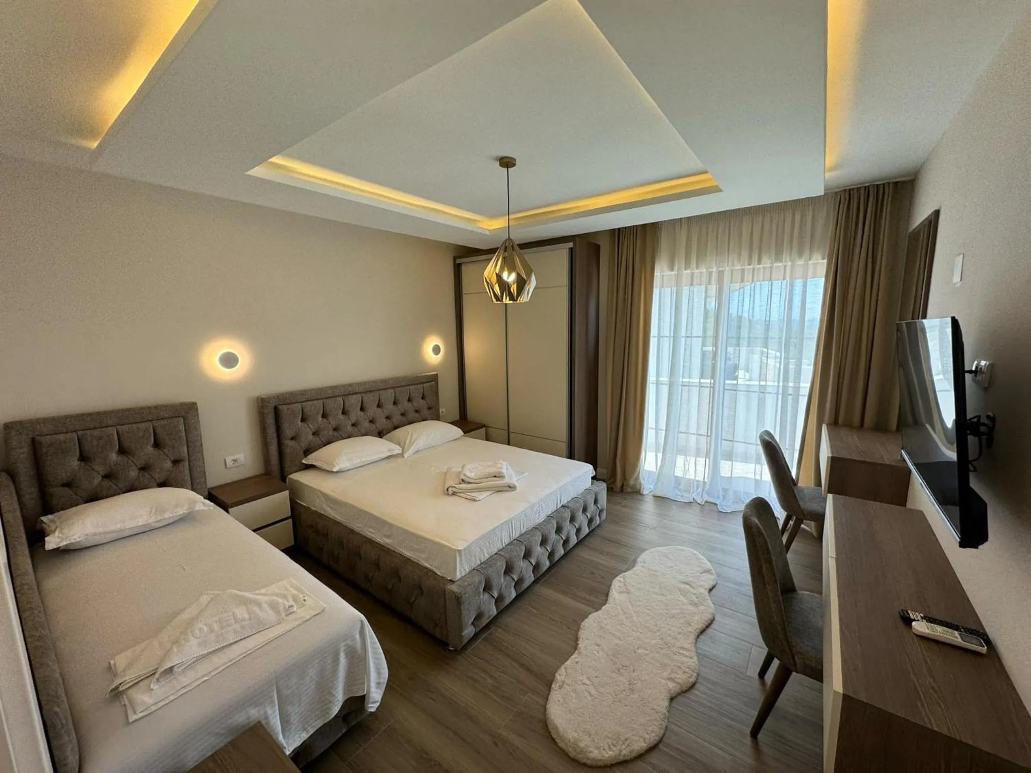 Bed in Apart Hotel Llolla