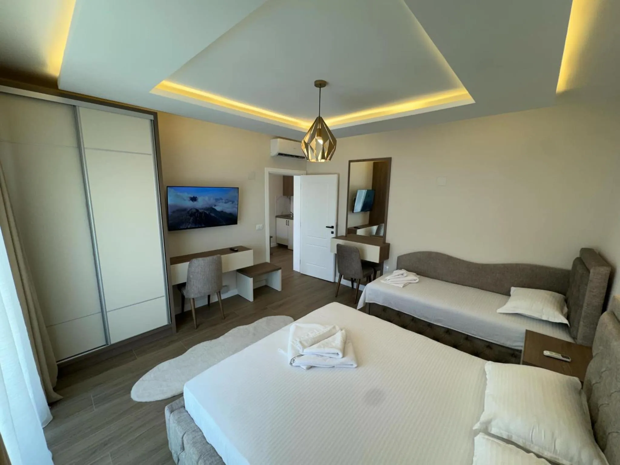 Bed in Apart Hotel Llolla