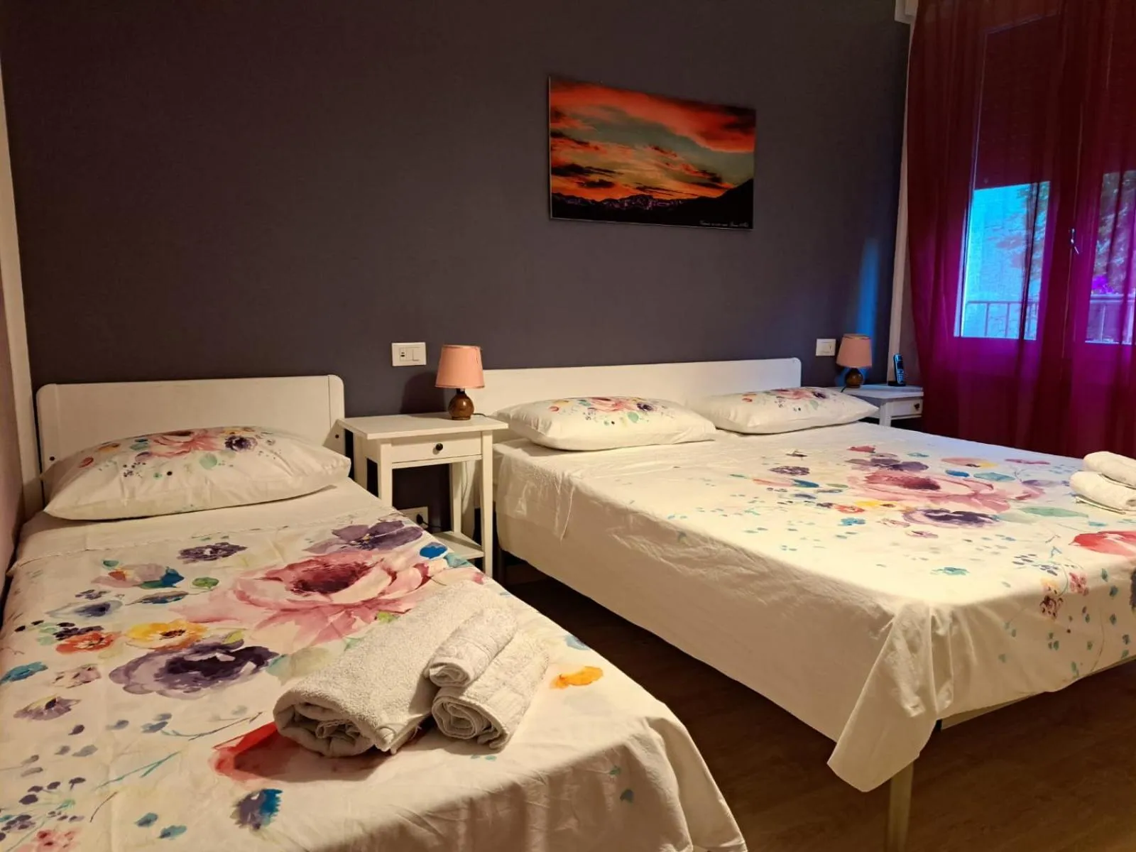 Bedroom, Bed in hotel Bologna