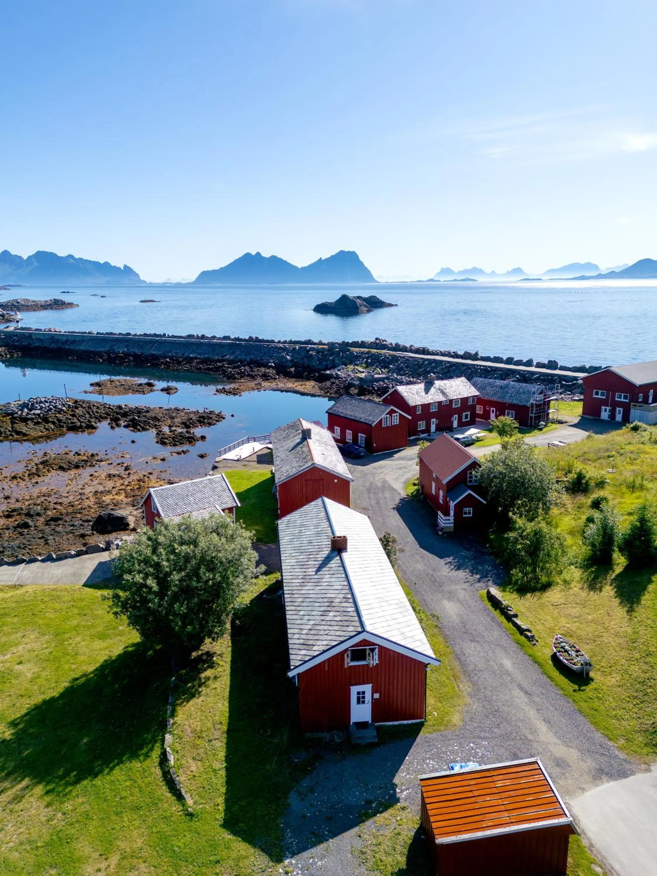 Bird's eye view in Statsbuene i Kabelvåg