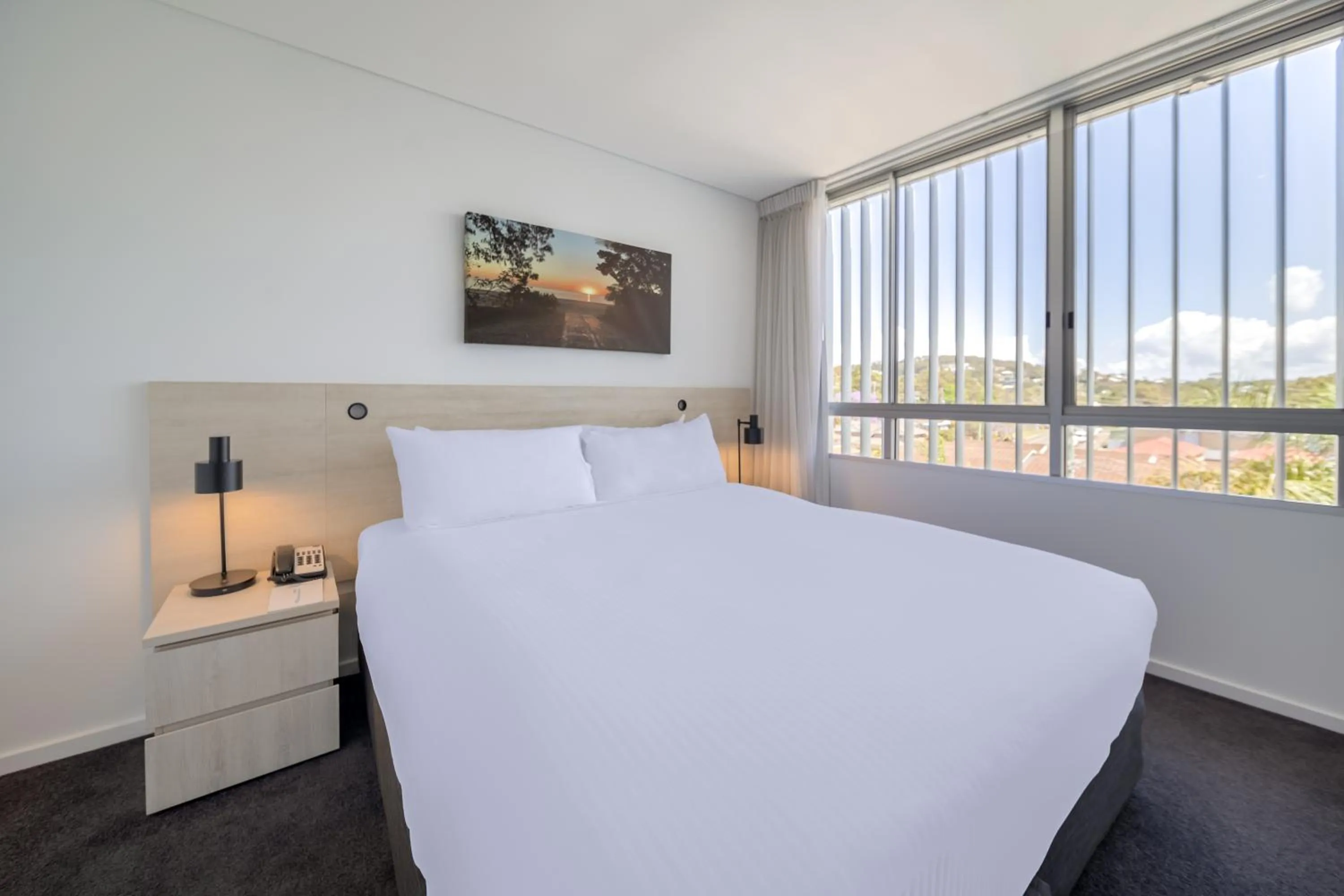 Bed in Oaks Nelson Bay Lure Suites