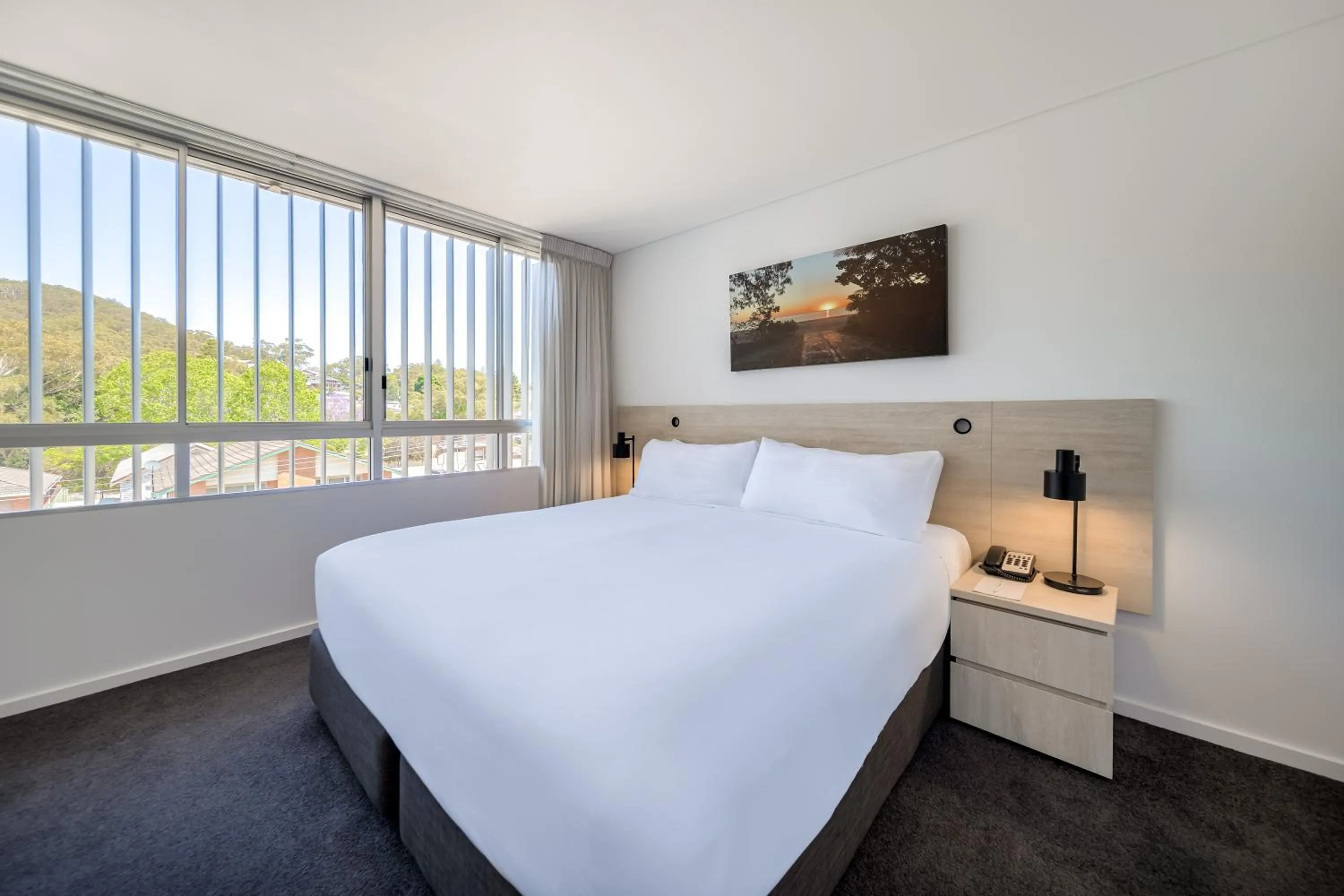 Bed in Oaks Nelson Bay Lure Suites