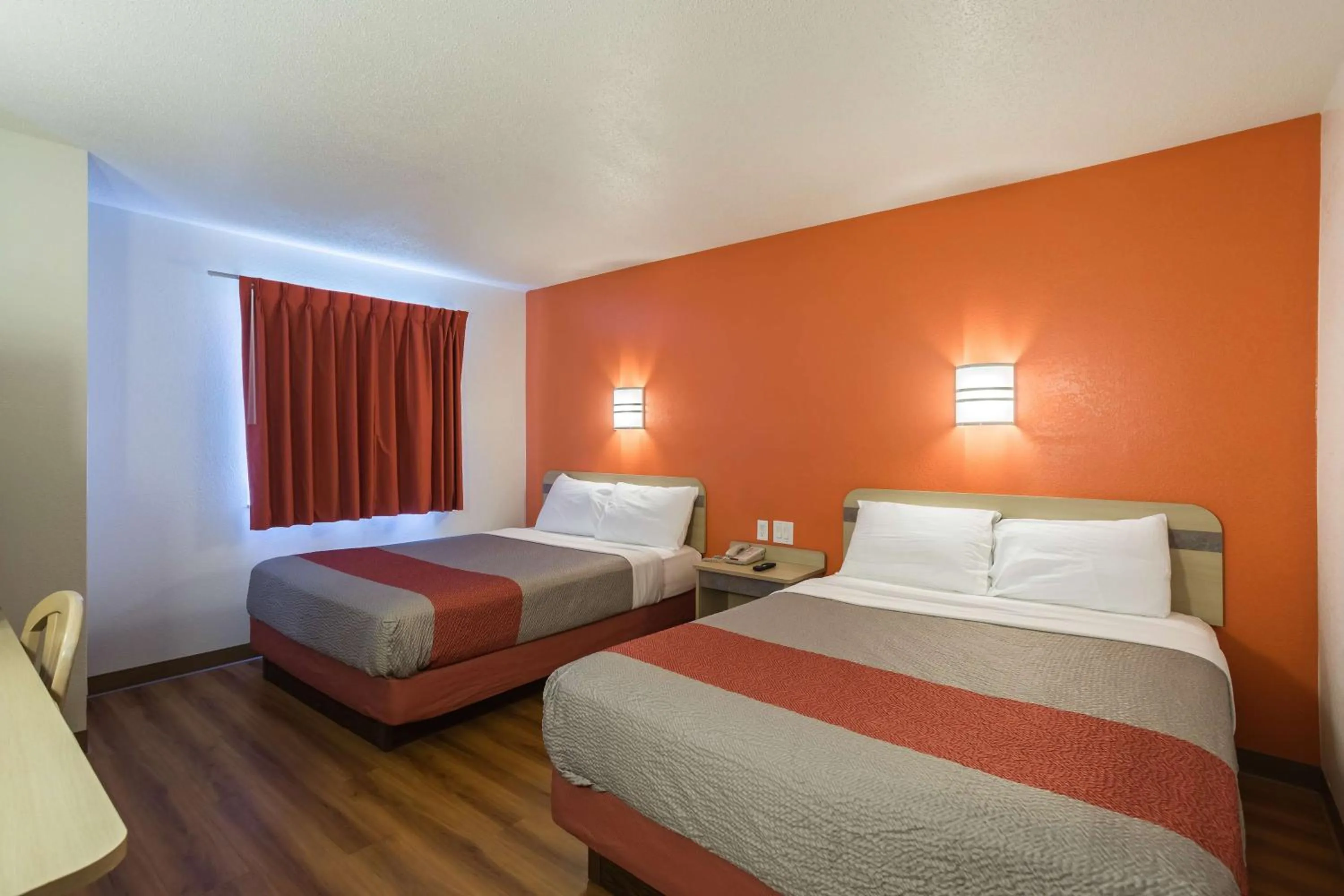 Photo of the whole room, Bed in Motel 6 Dale, Indiana Near Holiday World and Splashing safari#Central Time #I64 Highway