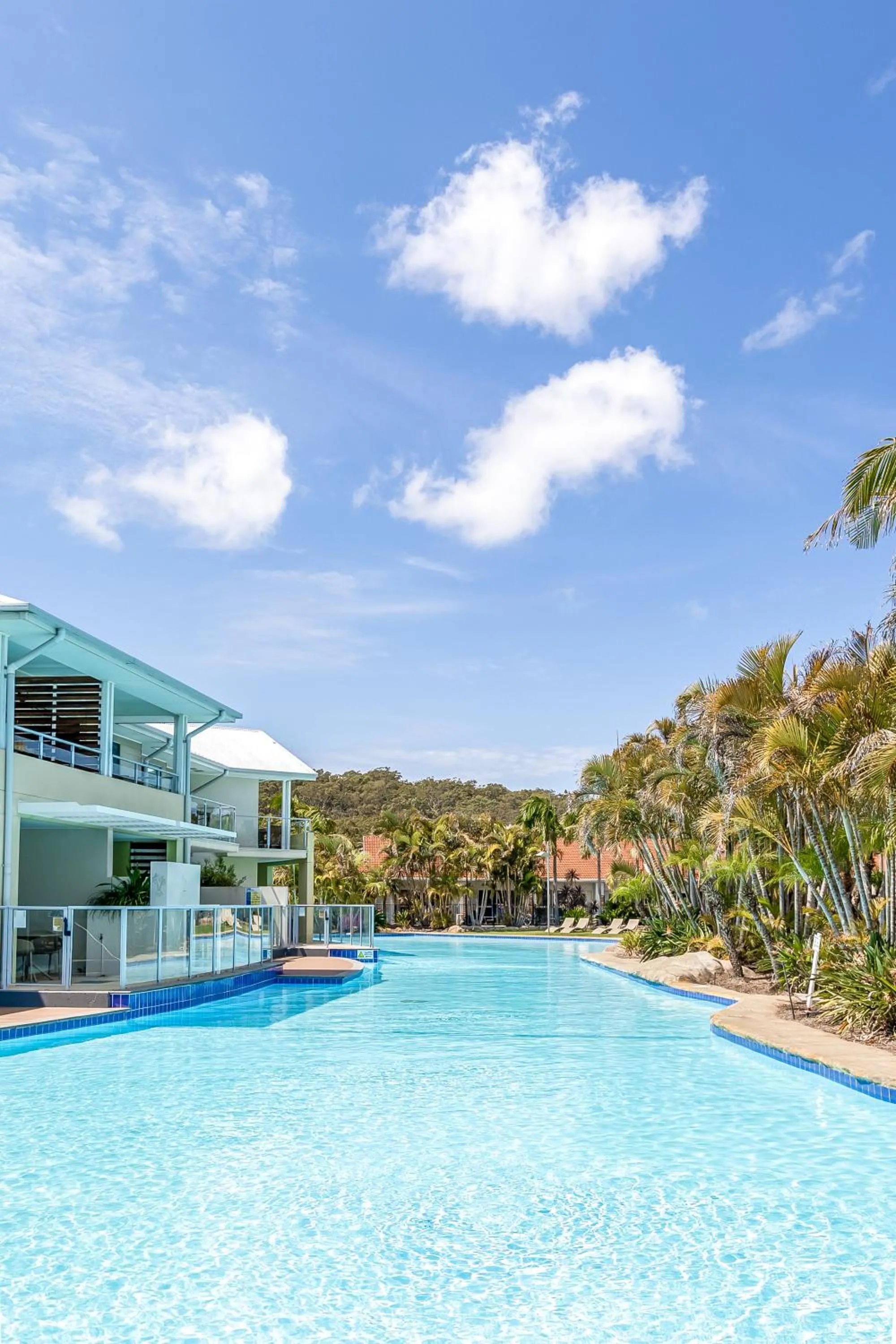 Pool view in Oaks Port Stephens Pacific Blue Resort