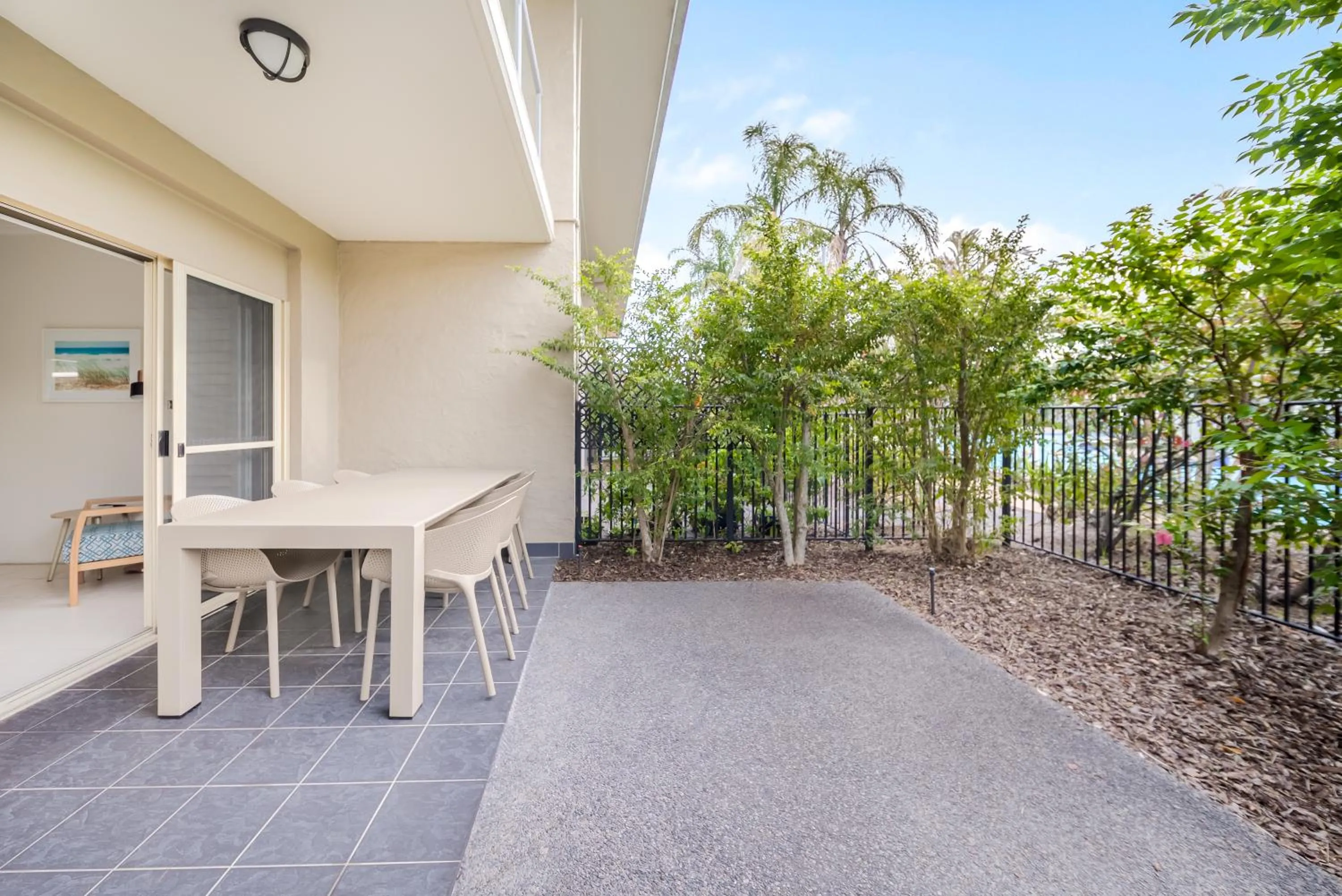 Patio in Oaks Port Stephens Pacific Blue Resort