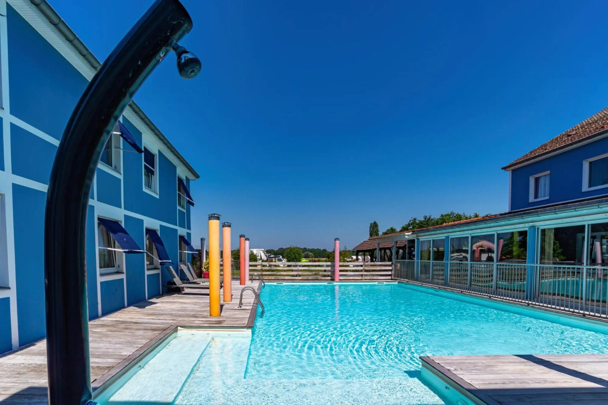 Swimming pool in Hotel Restaurant Argos, Strasbourg Nord