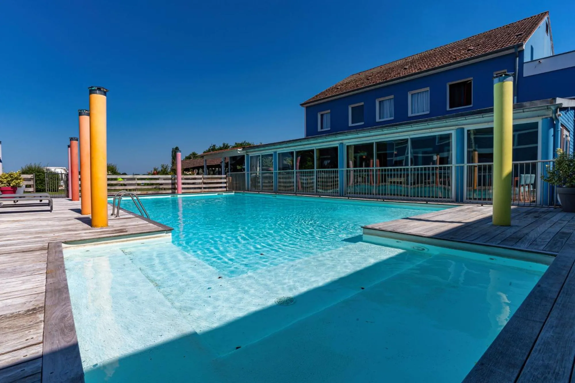 Swimming pool in Hotel Restaurant Argos, Strasbourg Nord