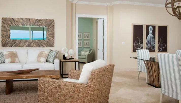 Seating area in The Venetian on Grace Bay