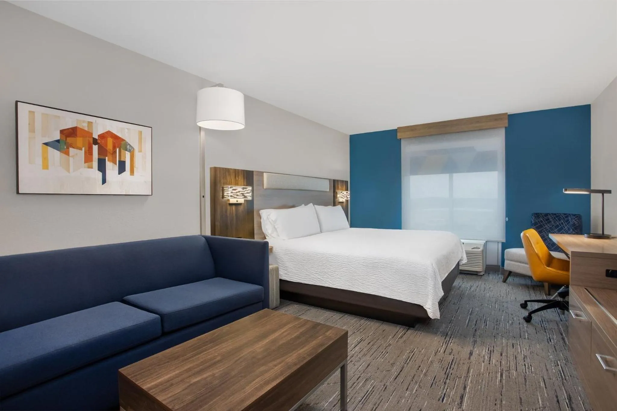 Photo of the whole room, Bed in Holiday Inn Express Hotel & Suites Terre Haute by IHG