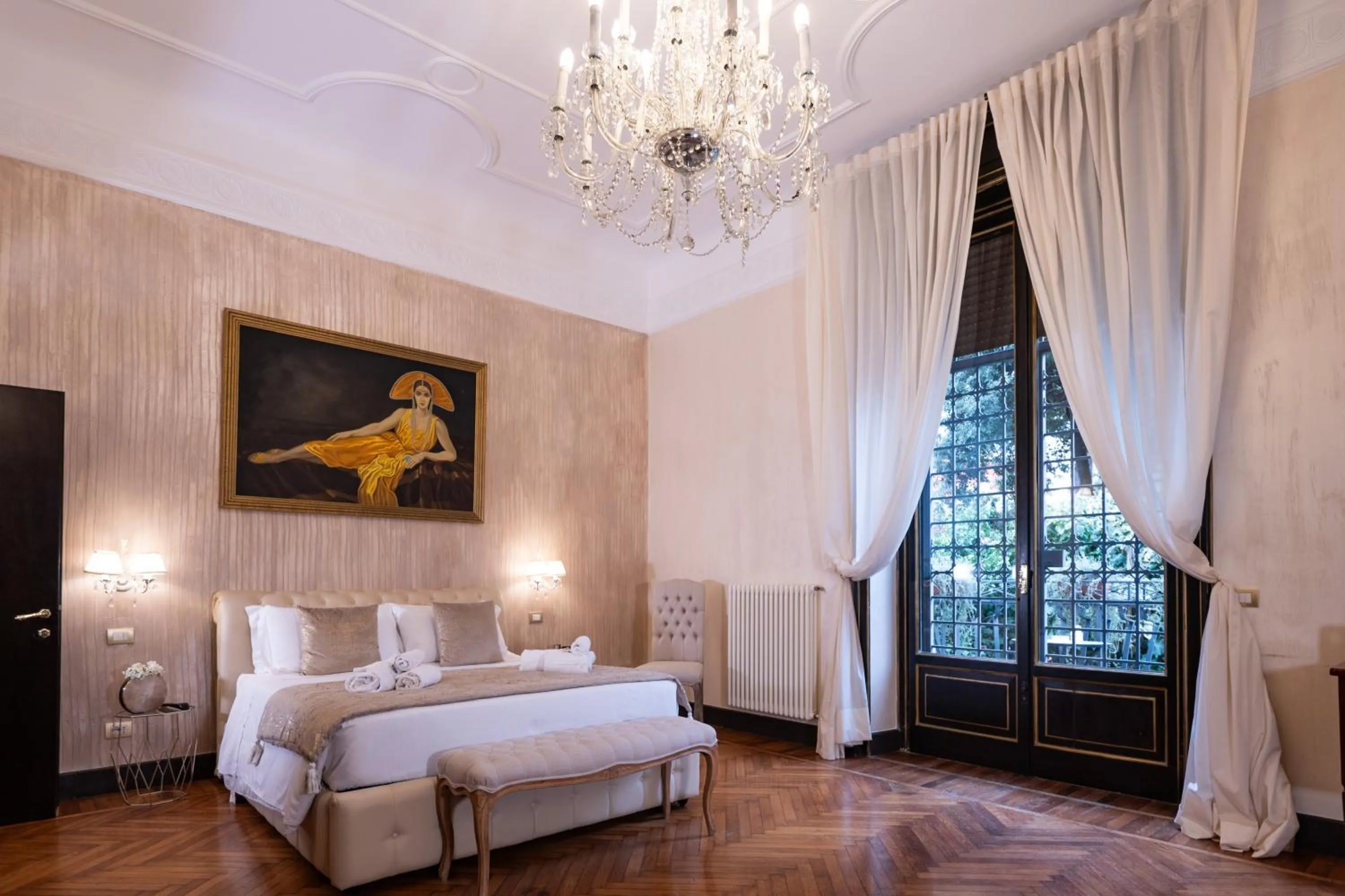 Bed in Contessa Arrivabene Antica Dimora