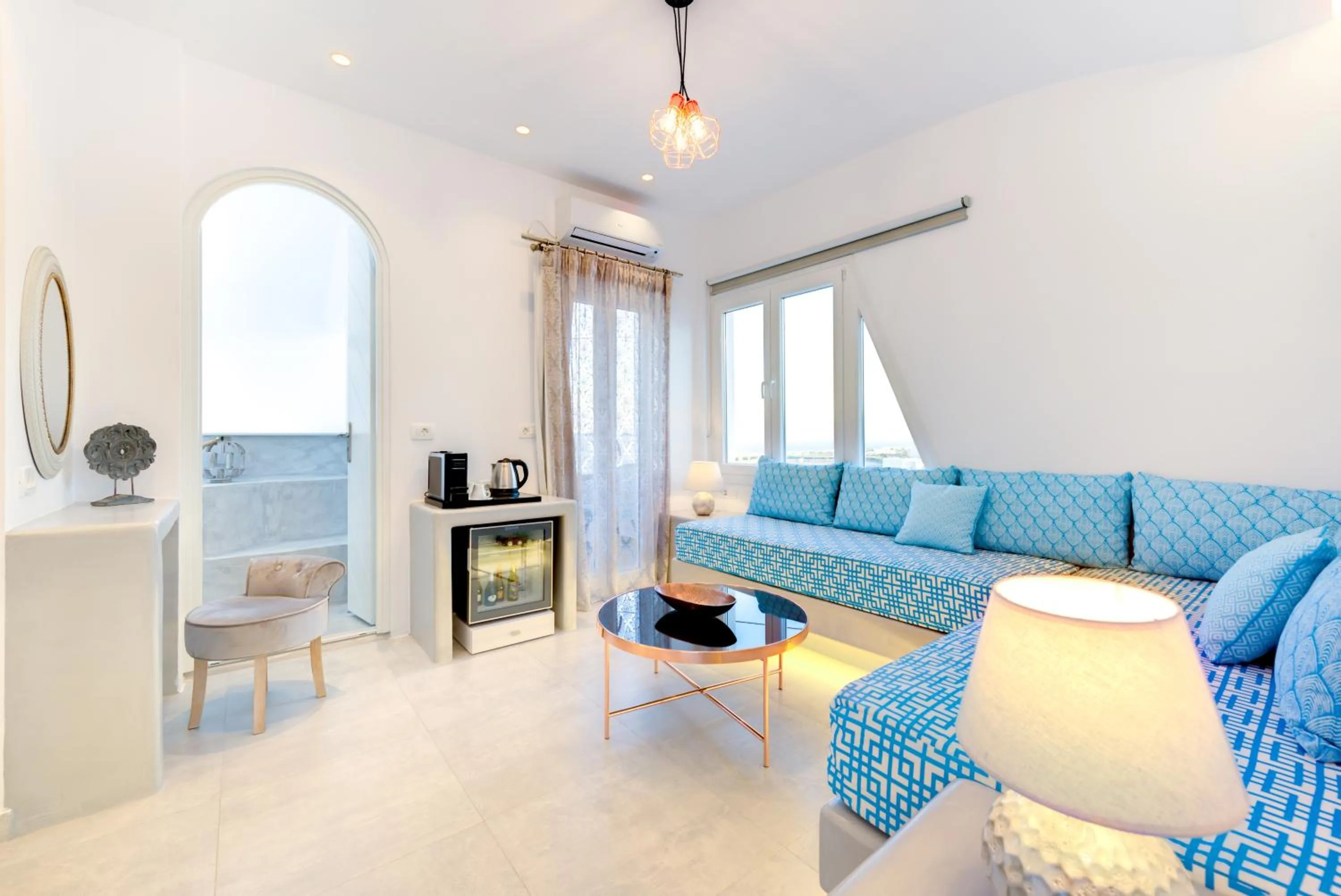 Living room in Emerald Collection Suites