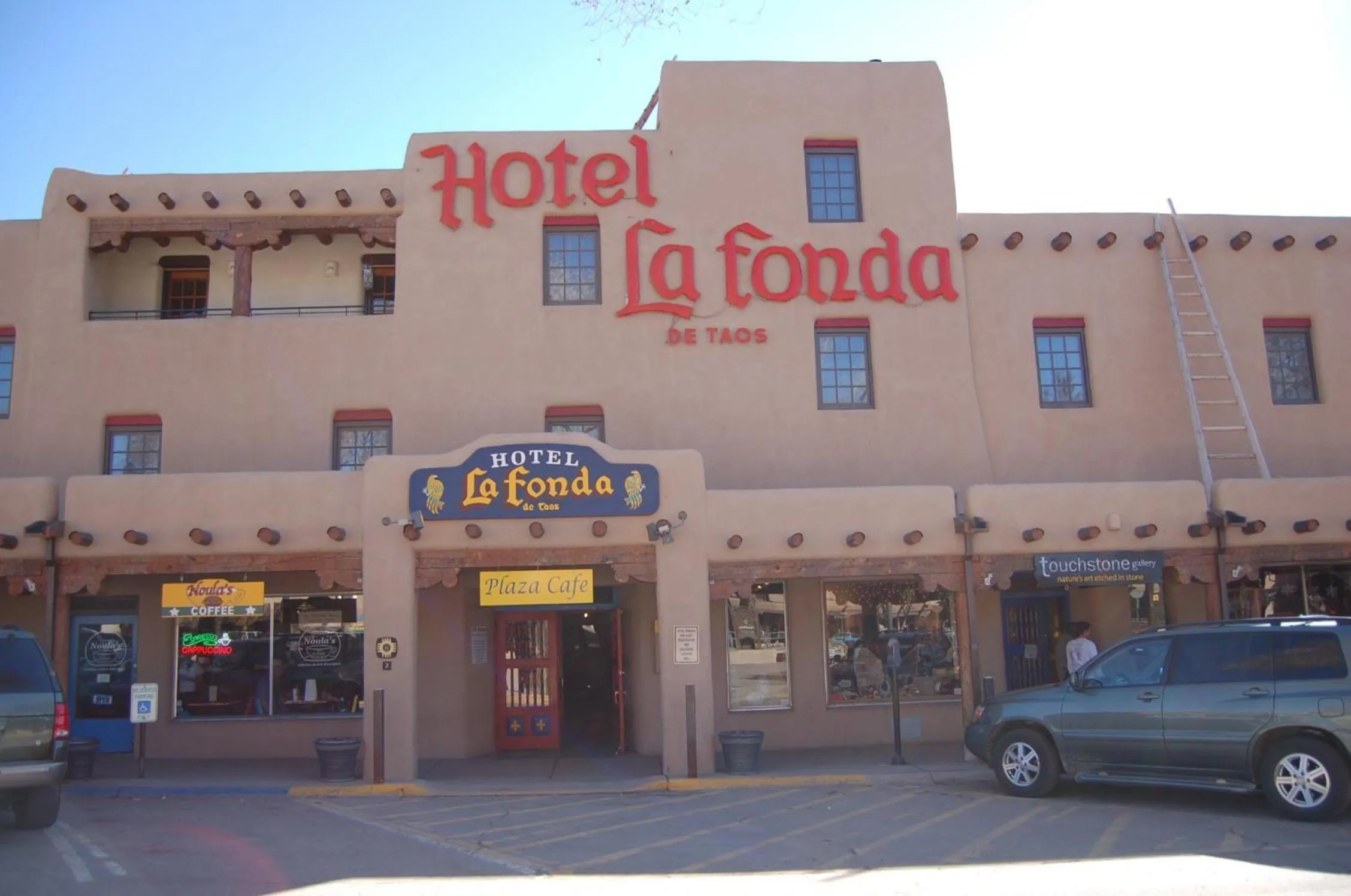 Property building in Hotel La Fonda de Taos