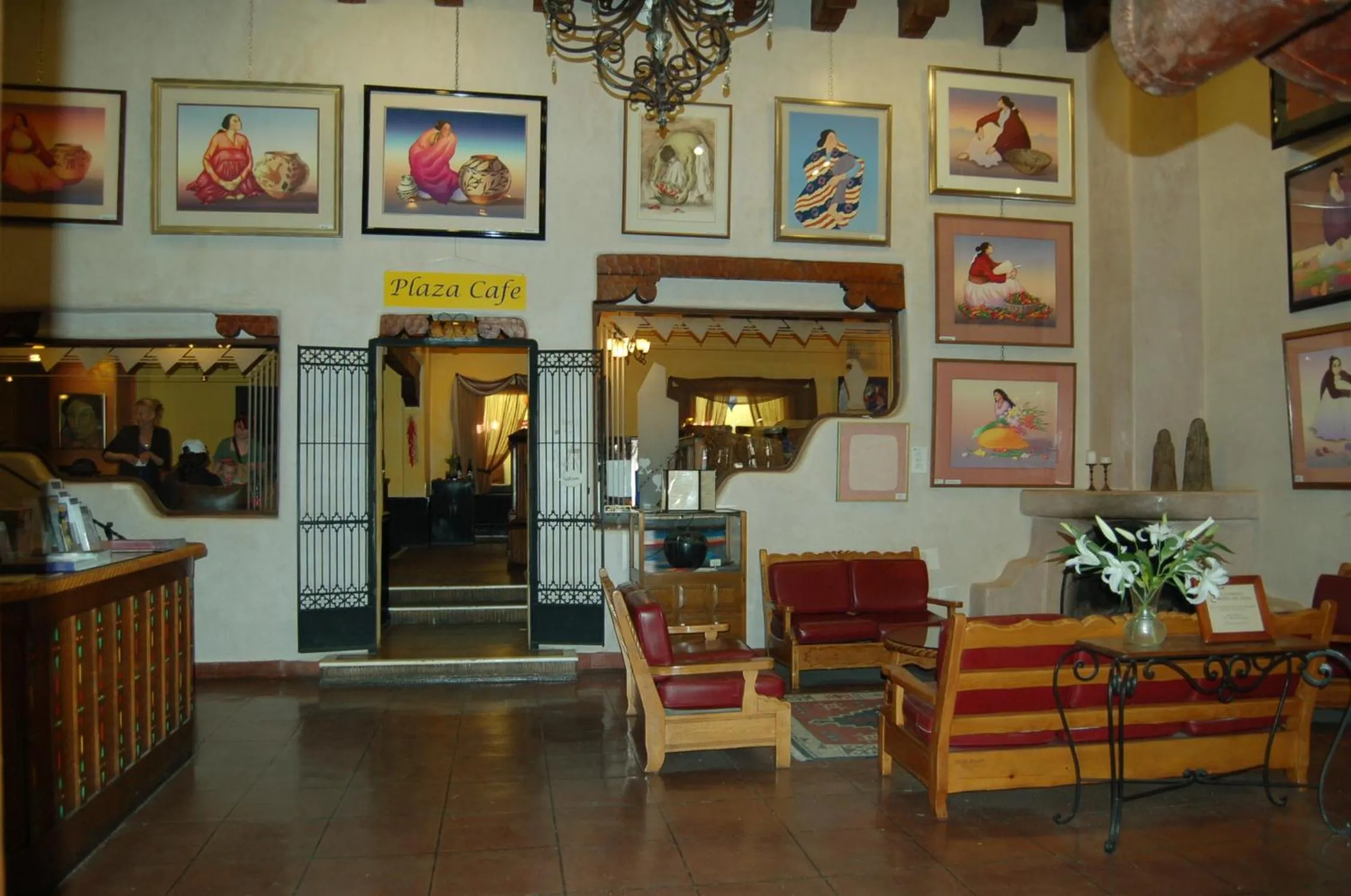 Lobby or reception in Hotel La Fonda de Taos