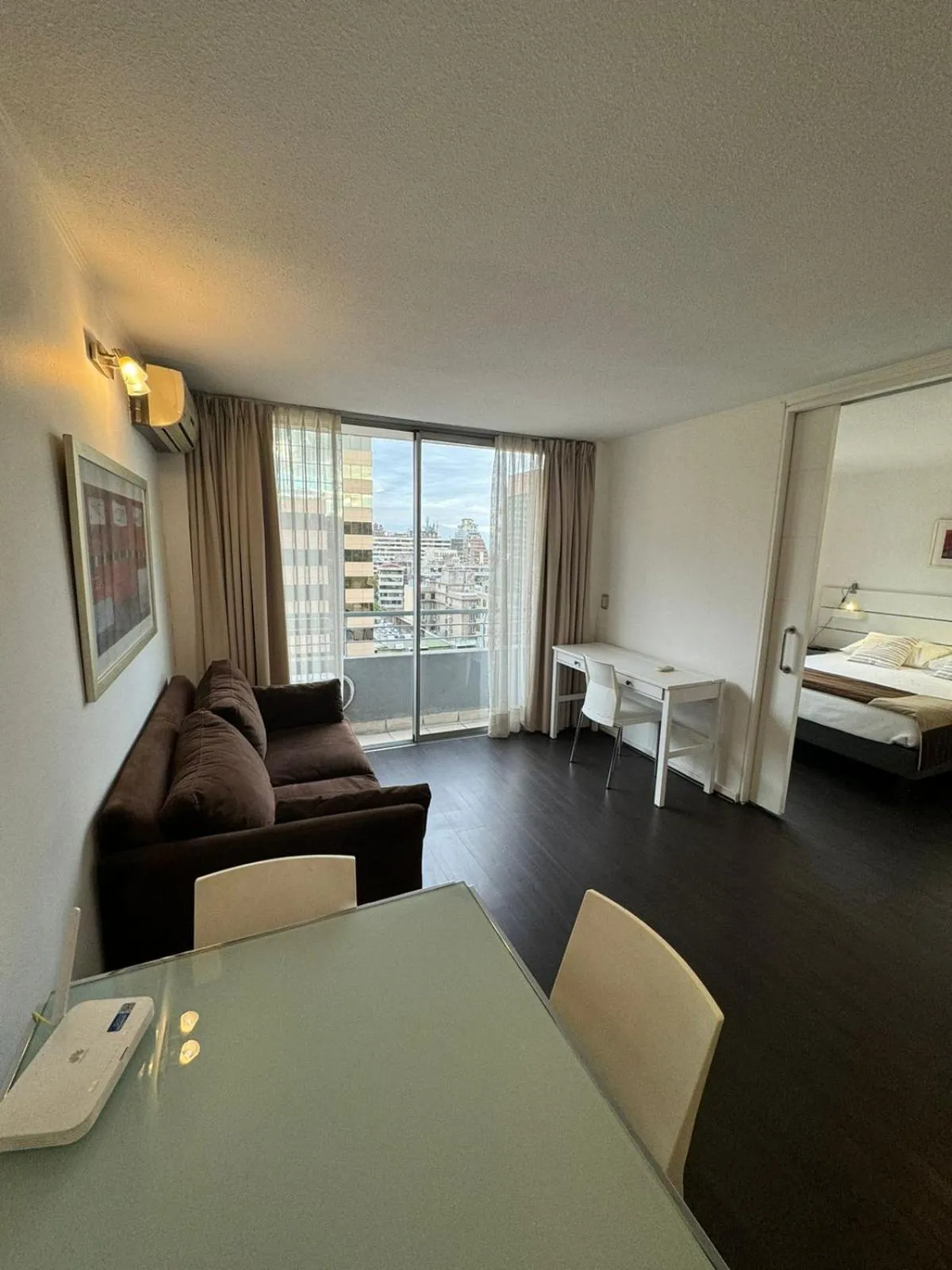 Living room, Bed in Apart Lyon Suite