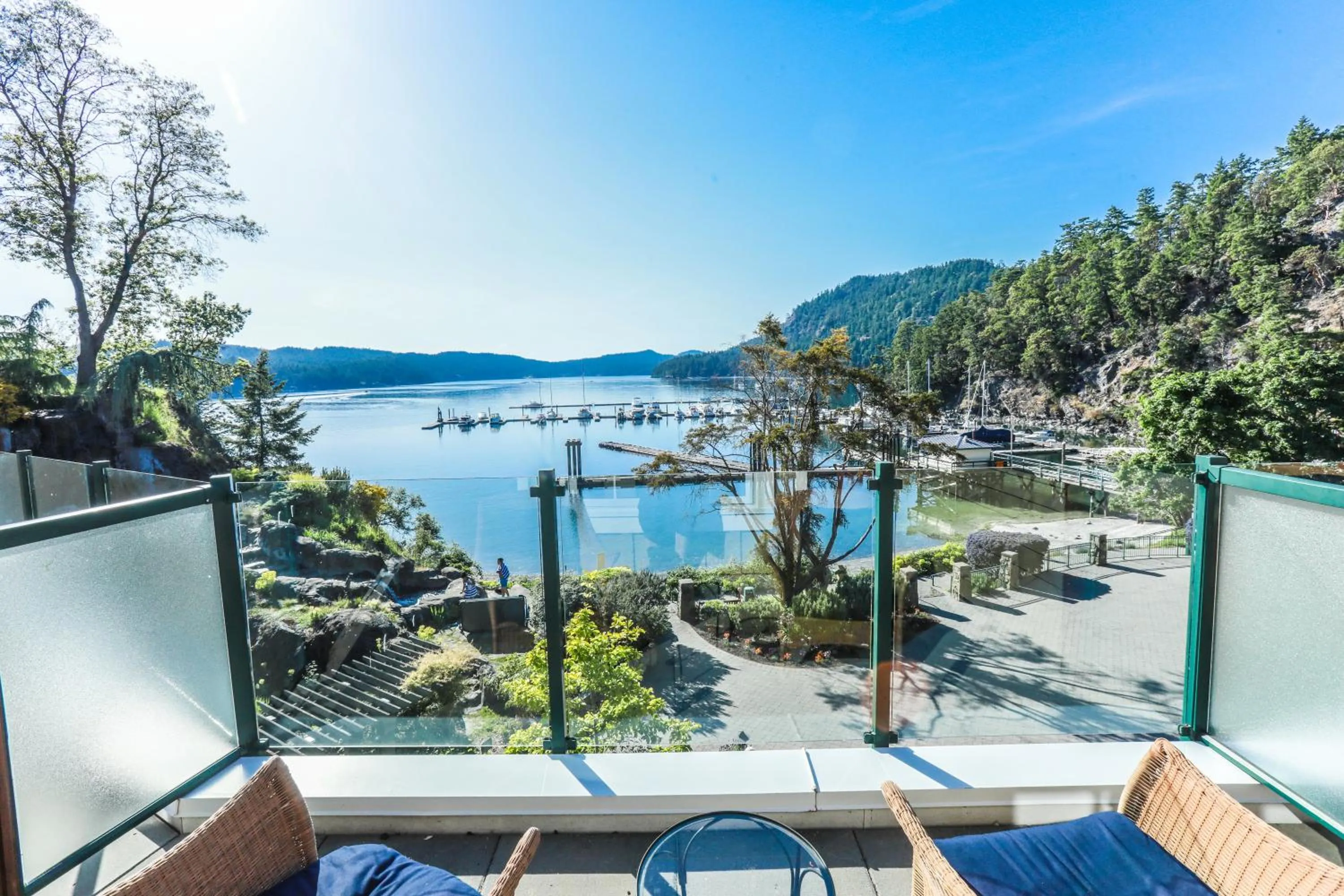 Patio in Poets Cove Resort & Spa