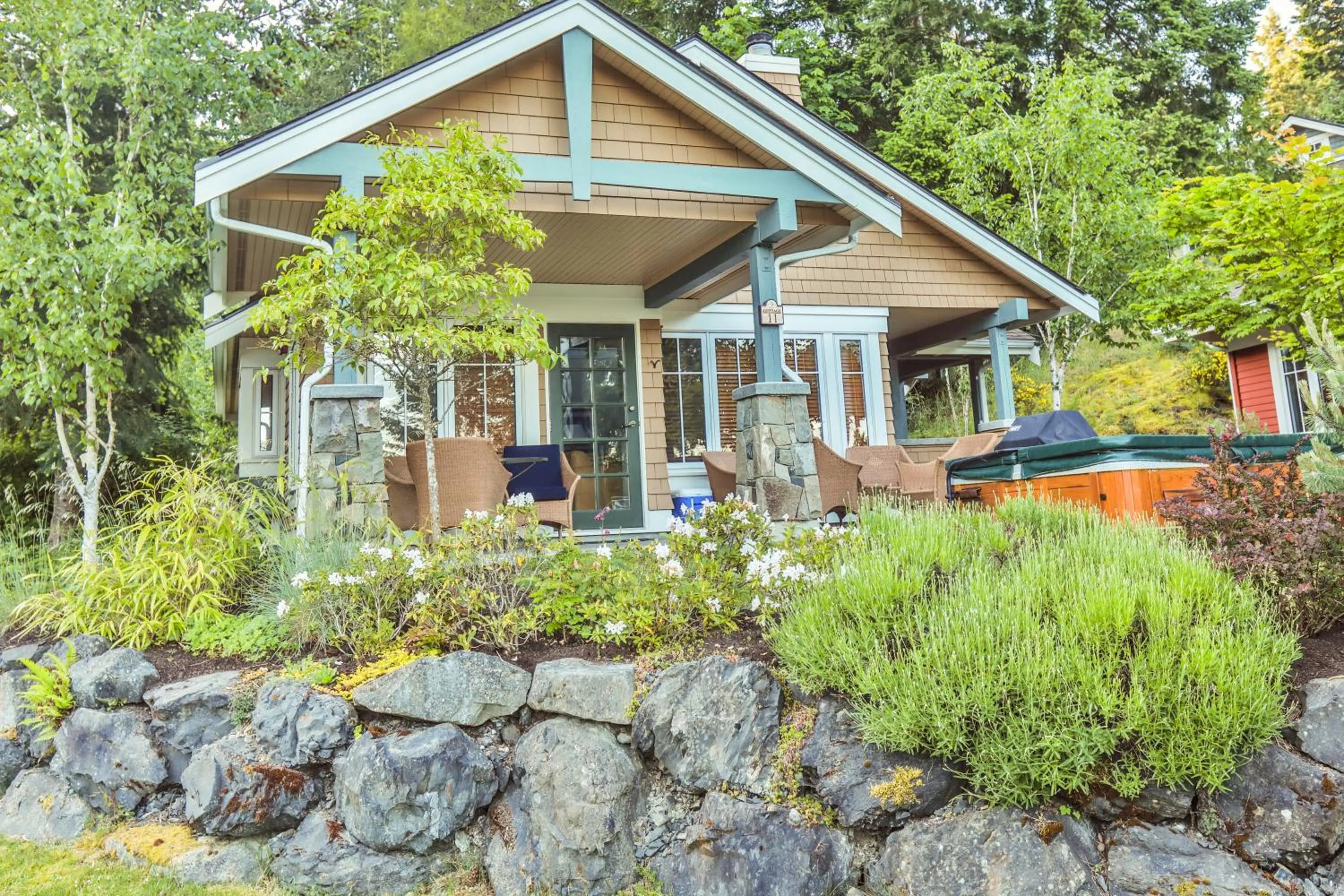 Patio in Poets Cove Resort & Spa