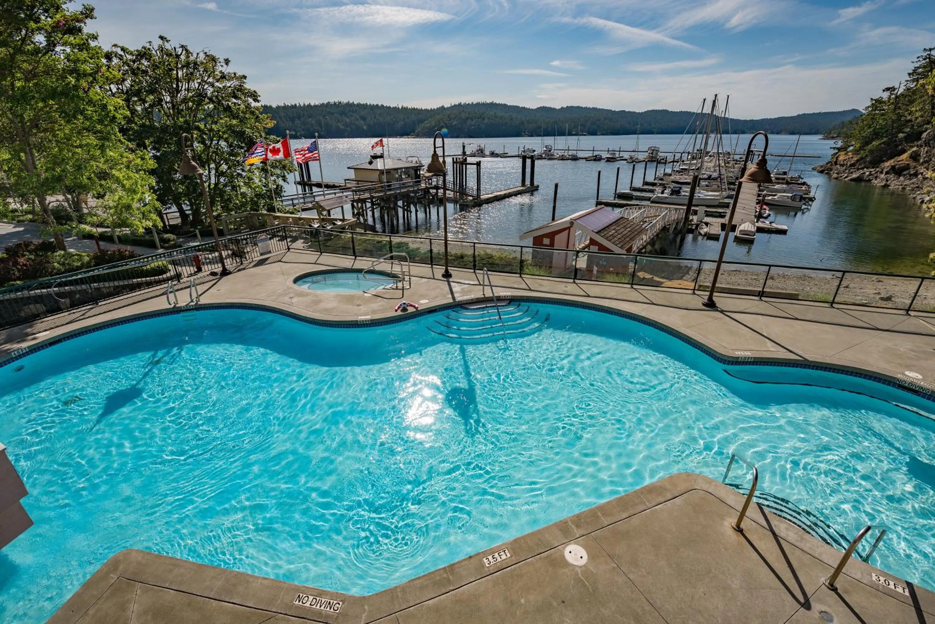 Pool view in Poets Cove Resort & Spa