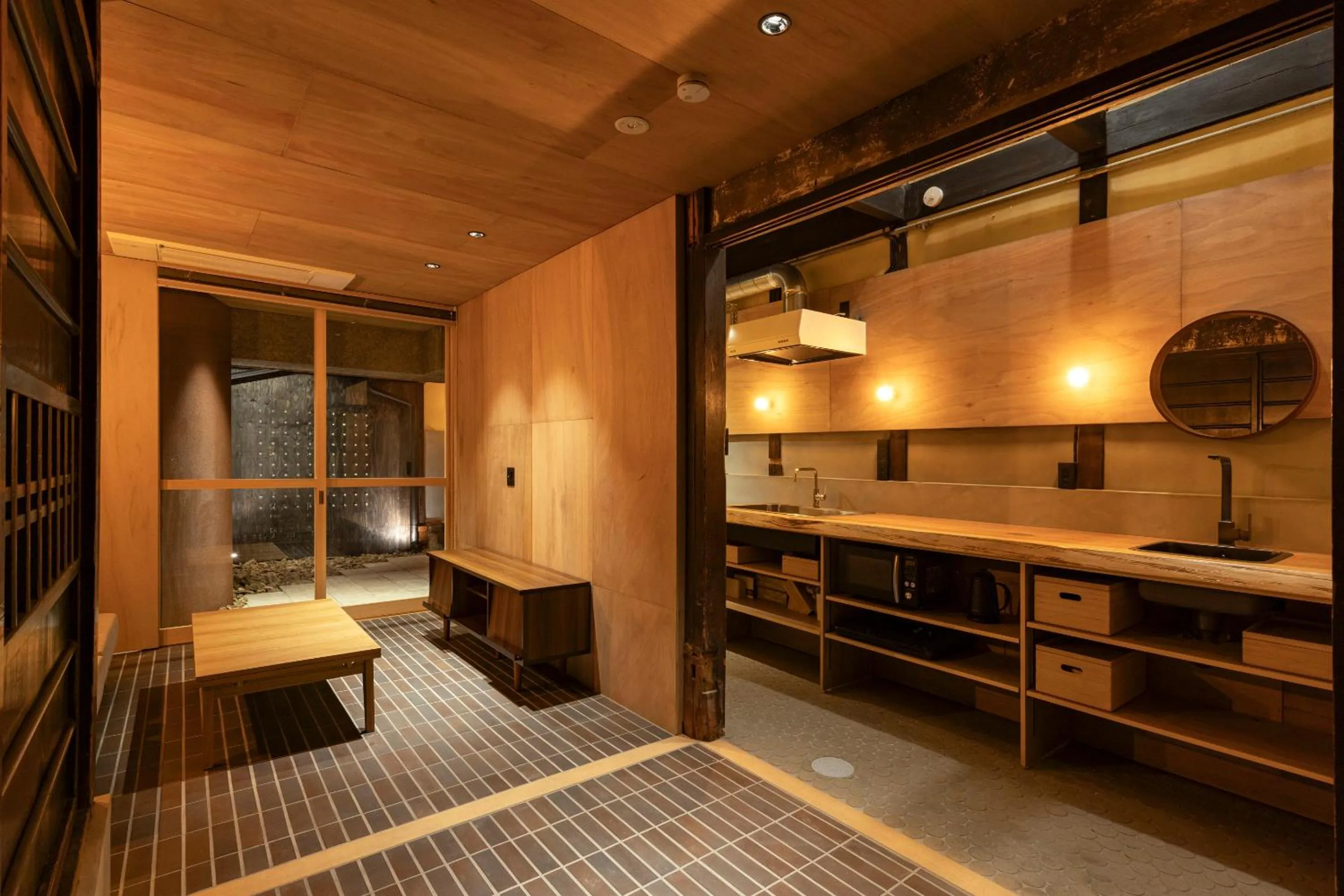 Kitchen or kitchenette in Machiya Hotel YANAGI