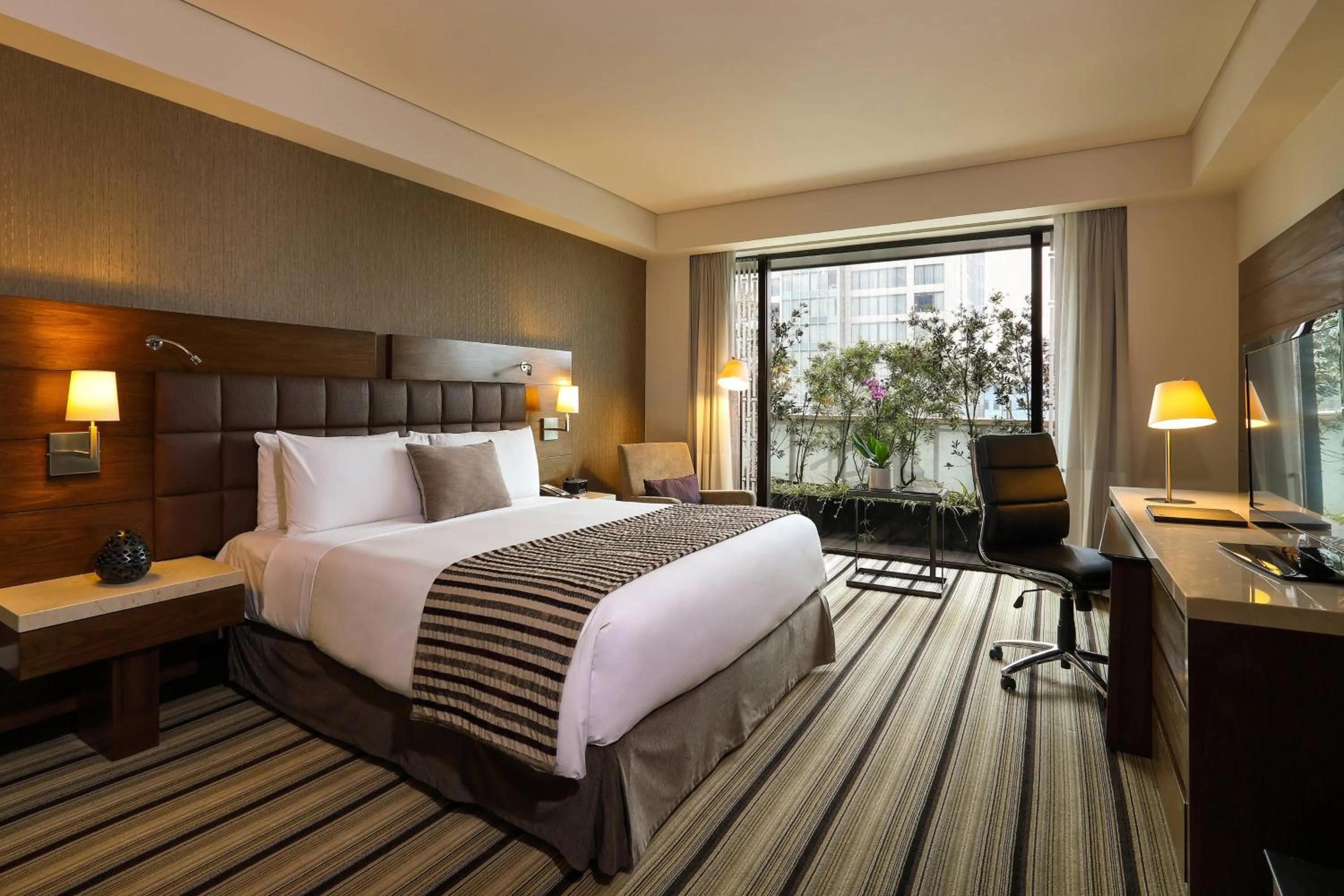 Photo of the whole room, Bed in JW Marriott Hotel Mexico City Santa Fe