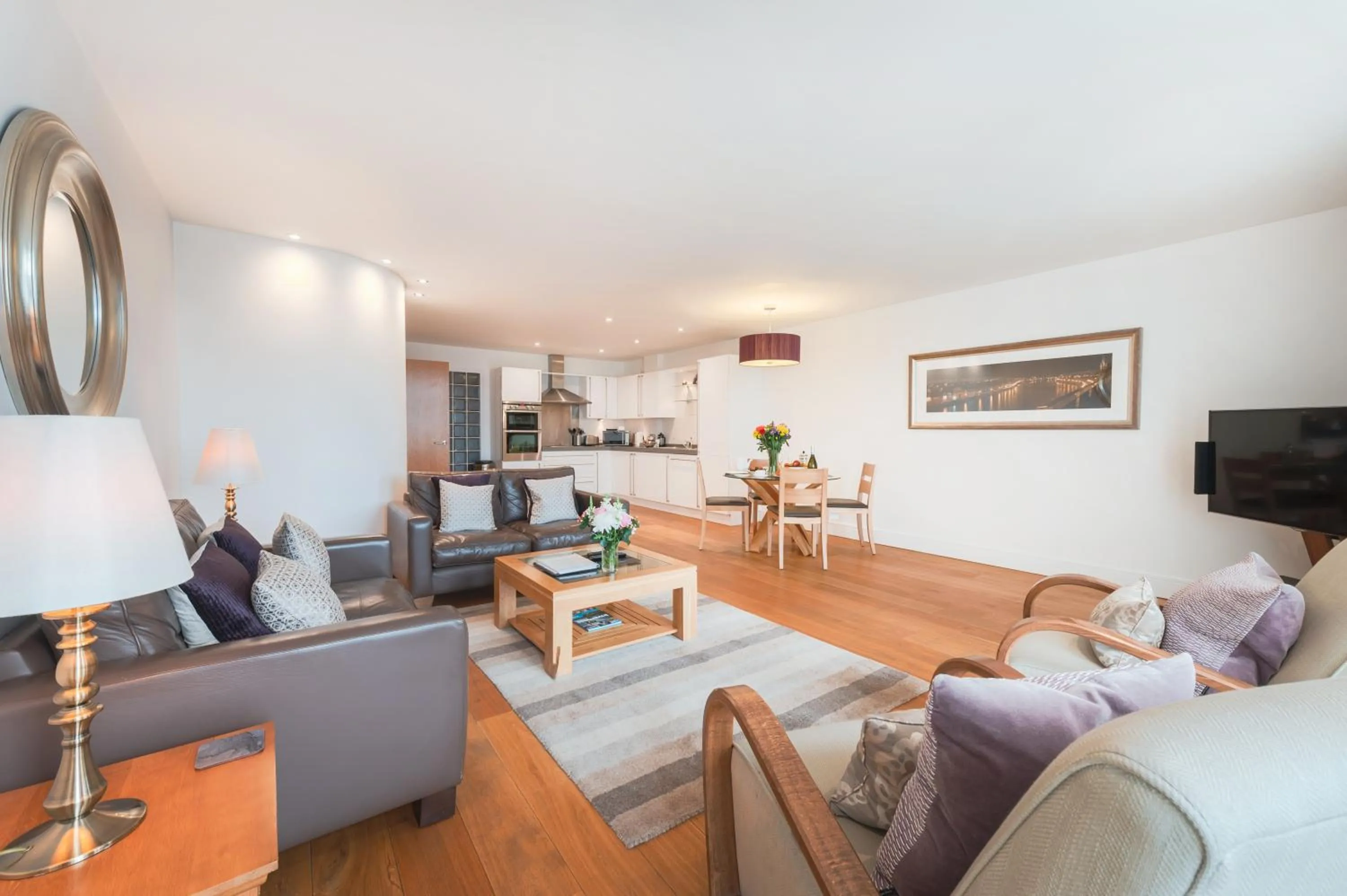 Living room in Highland Apartments by Mansley