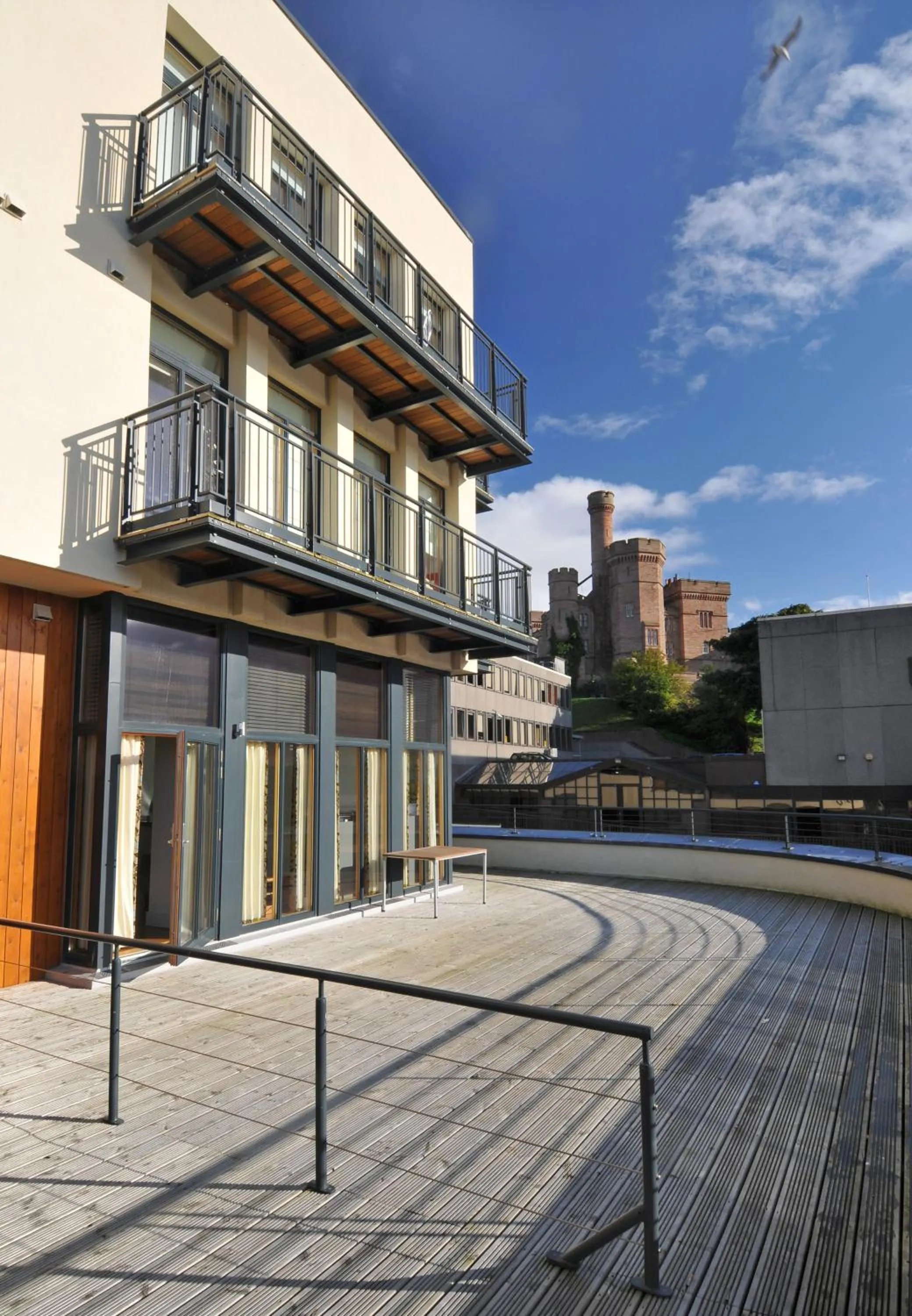 Facade/entrance in Highland Apartments by Mansley