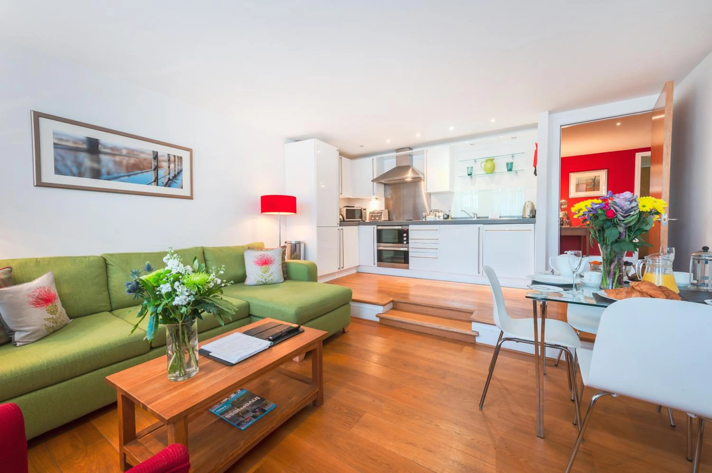 Living room in Highland Apartments by Mansley
