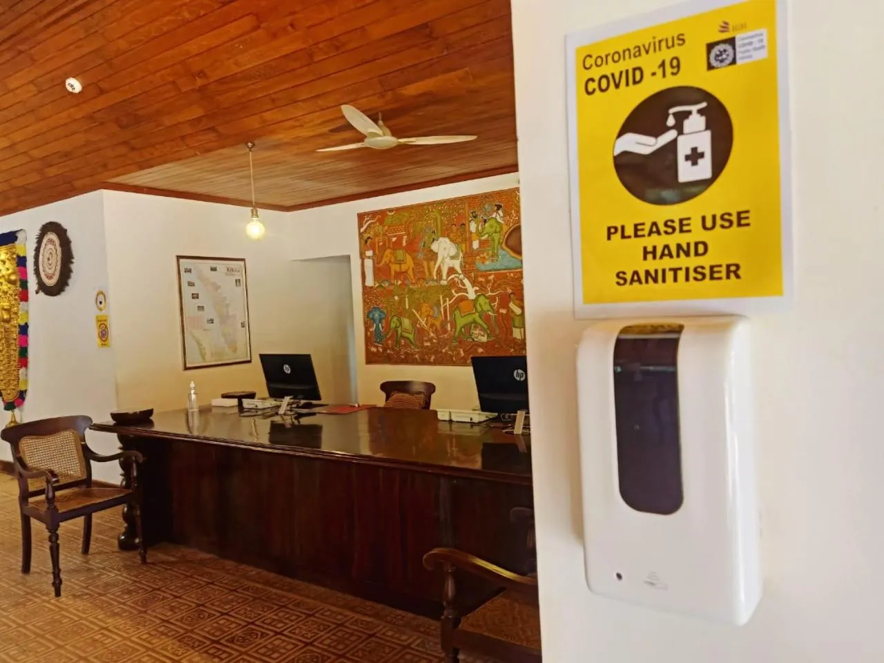 Lobby or reception in Elephant Court Thekkady
