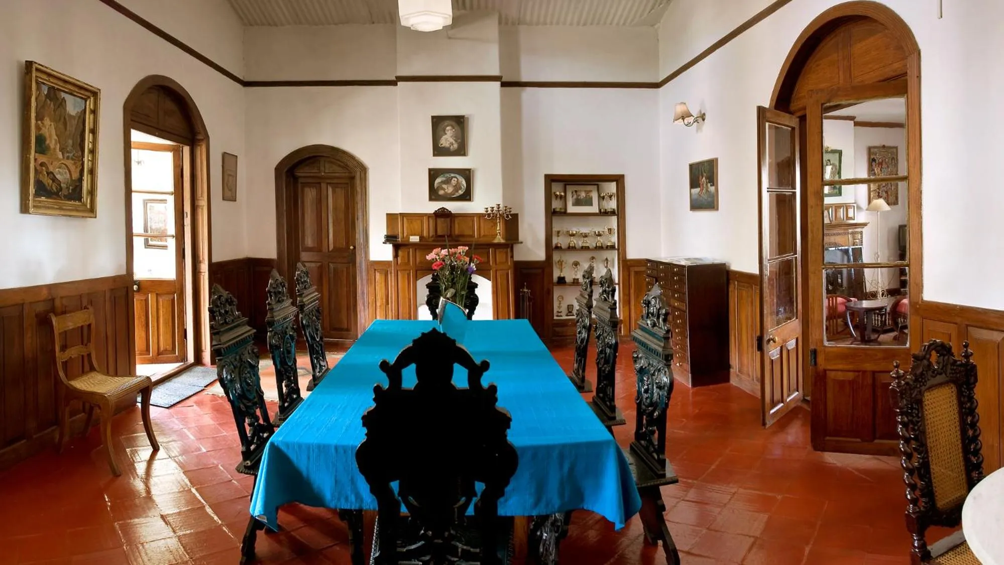 Dining area in Neemrana's Wallwood Garden