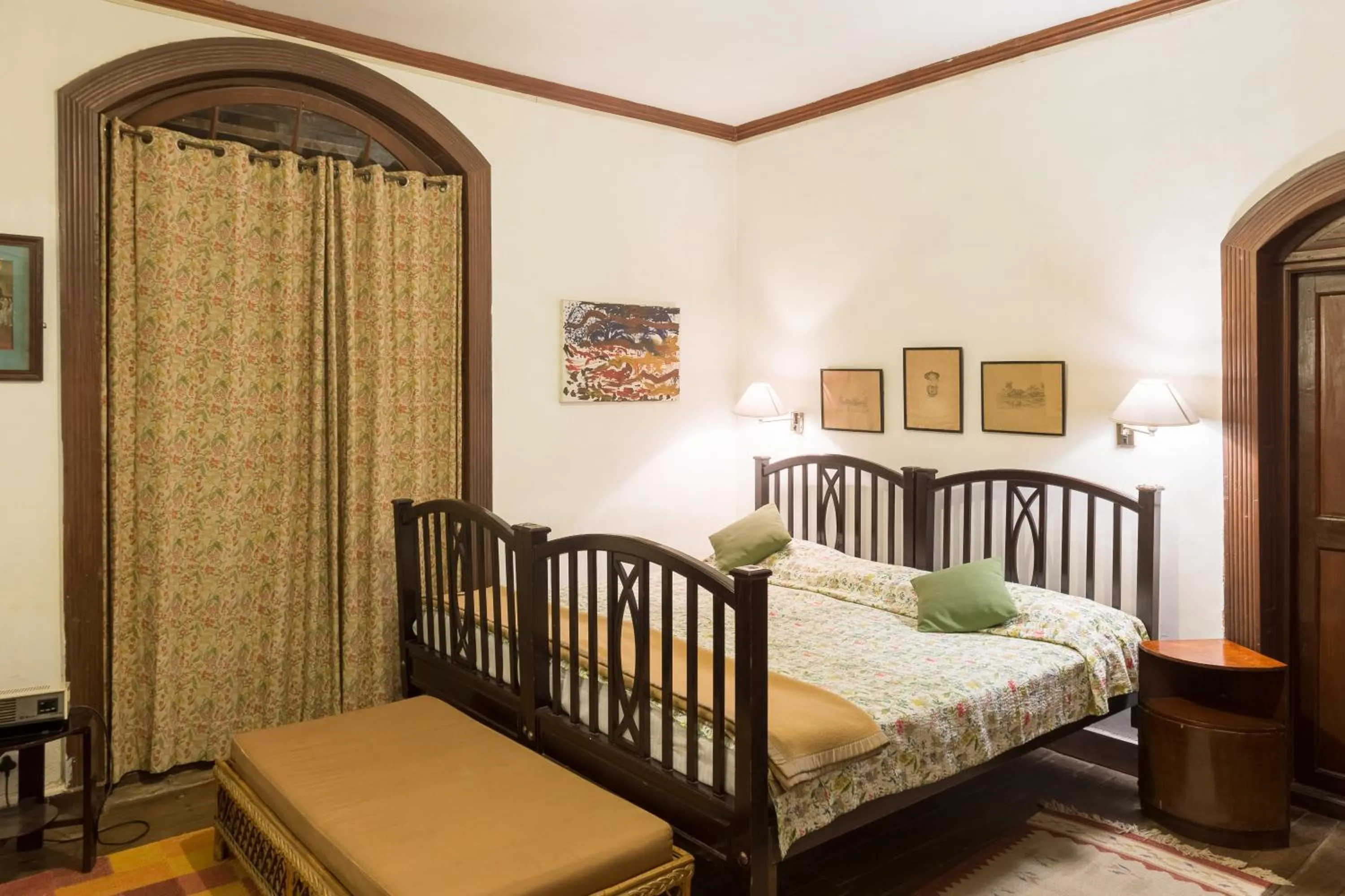 Bed in Neemrana's Wallwood Garden