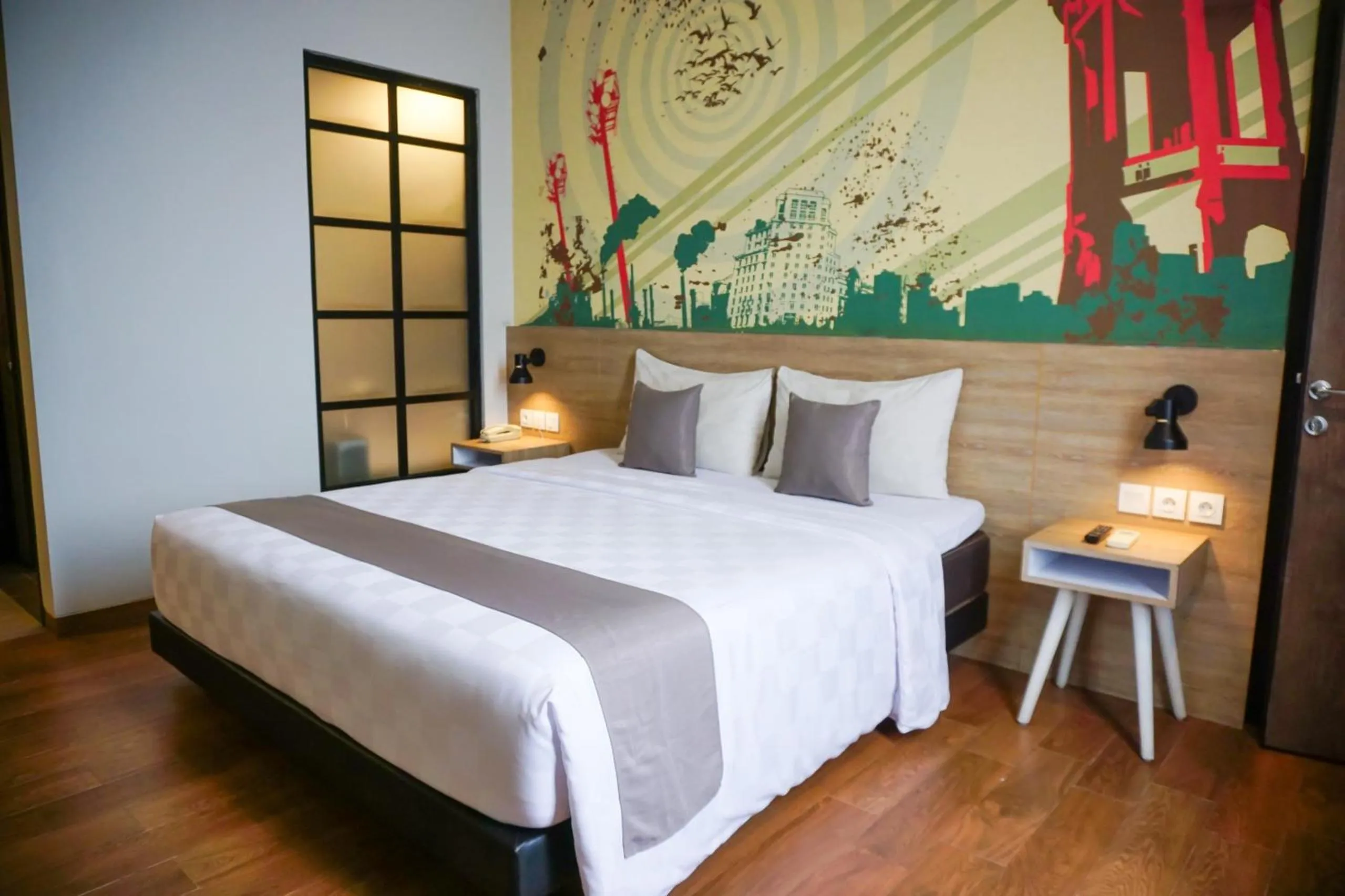 Bed in Hotel Fortunagrande Jember By Fosia Hotels