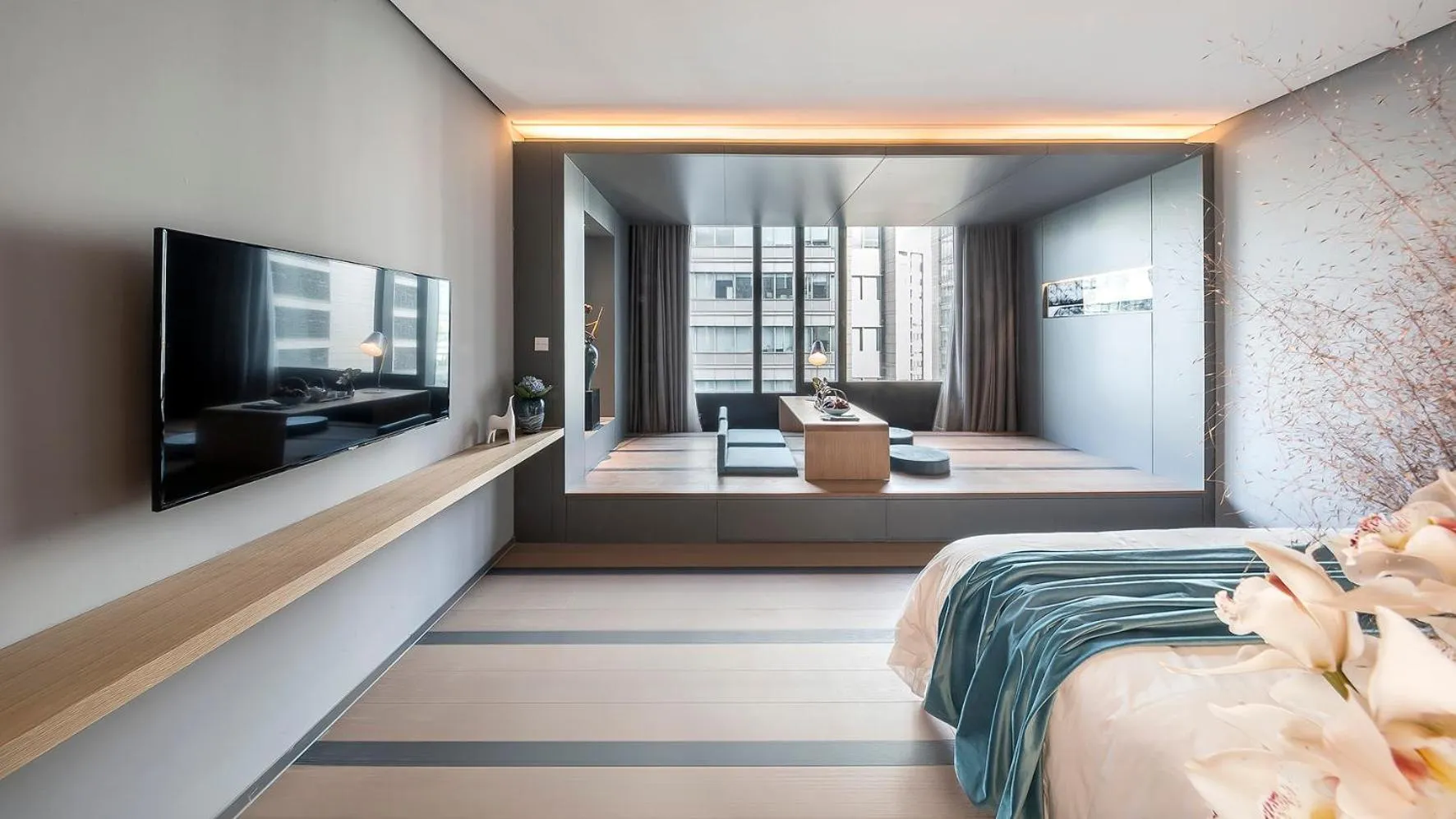 Photo of the whole room, Bed in Shanghai Pagoda INNO Hotel