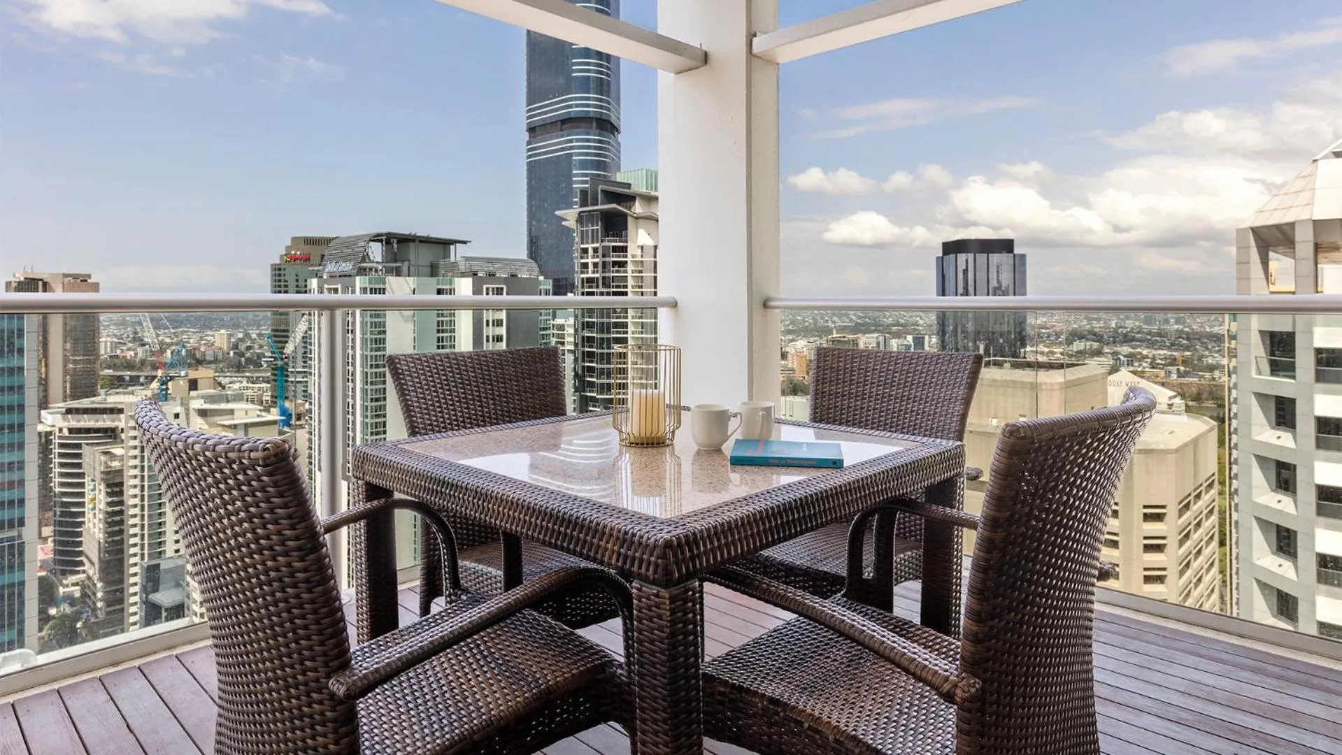 Balcony/Terrace in Oaks Brisbane Casino Tower Suites