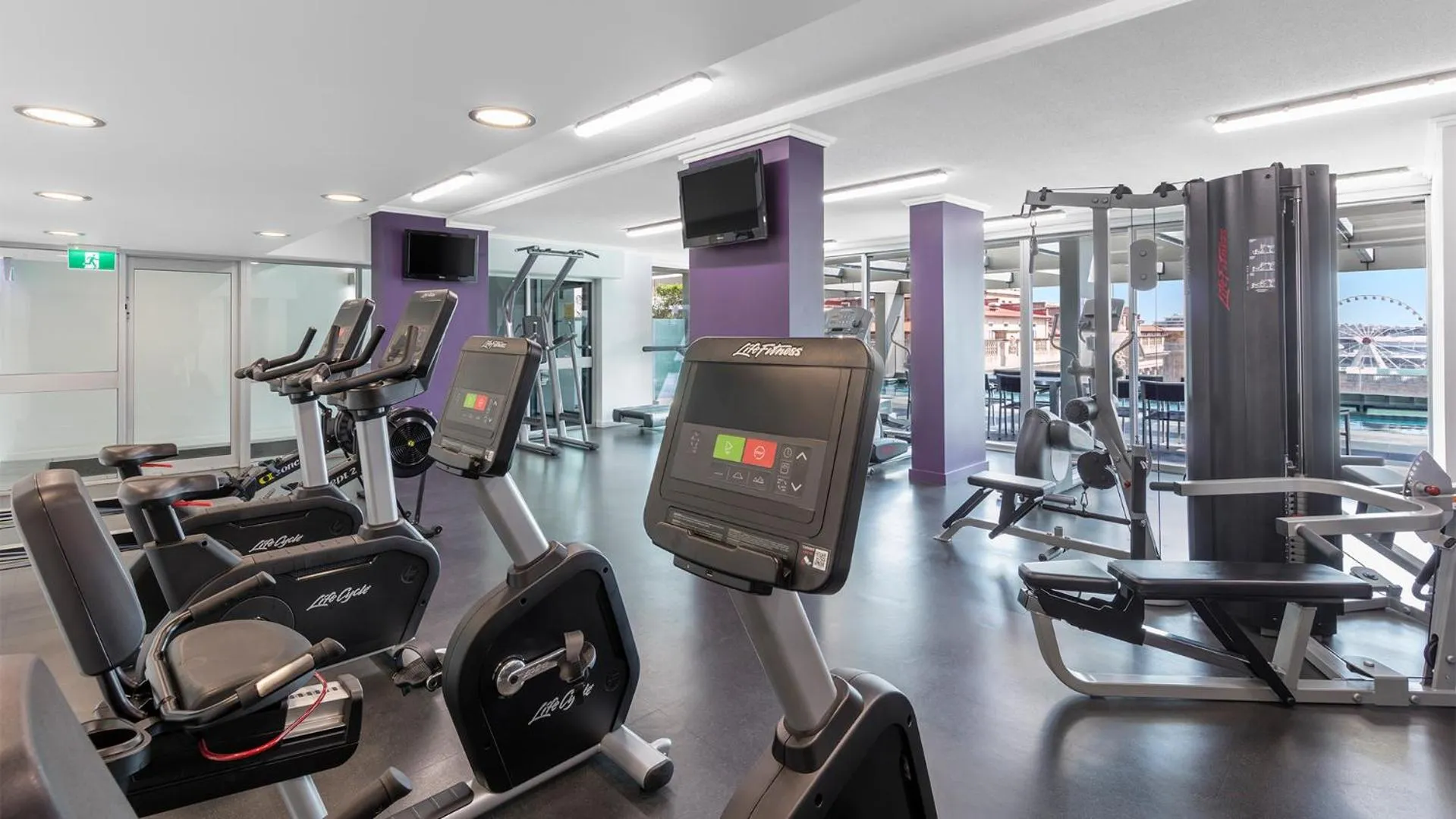 Fitness centre/facilities in Oaks Brisbane Casino Tower Suites