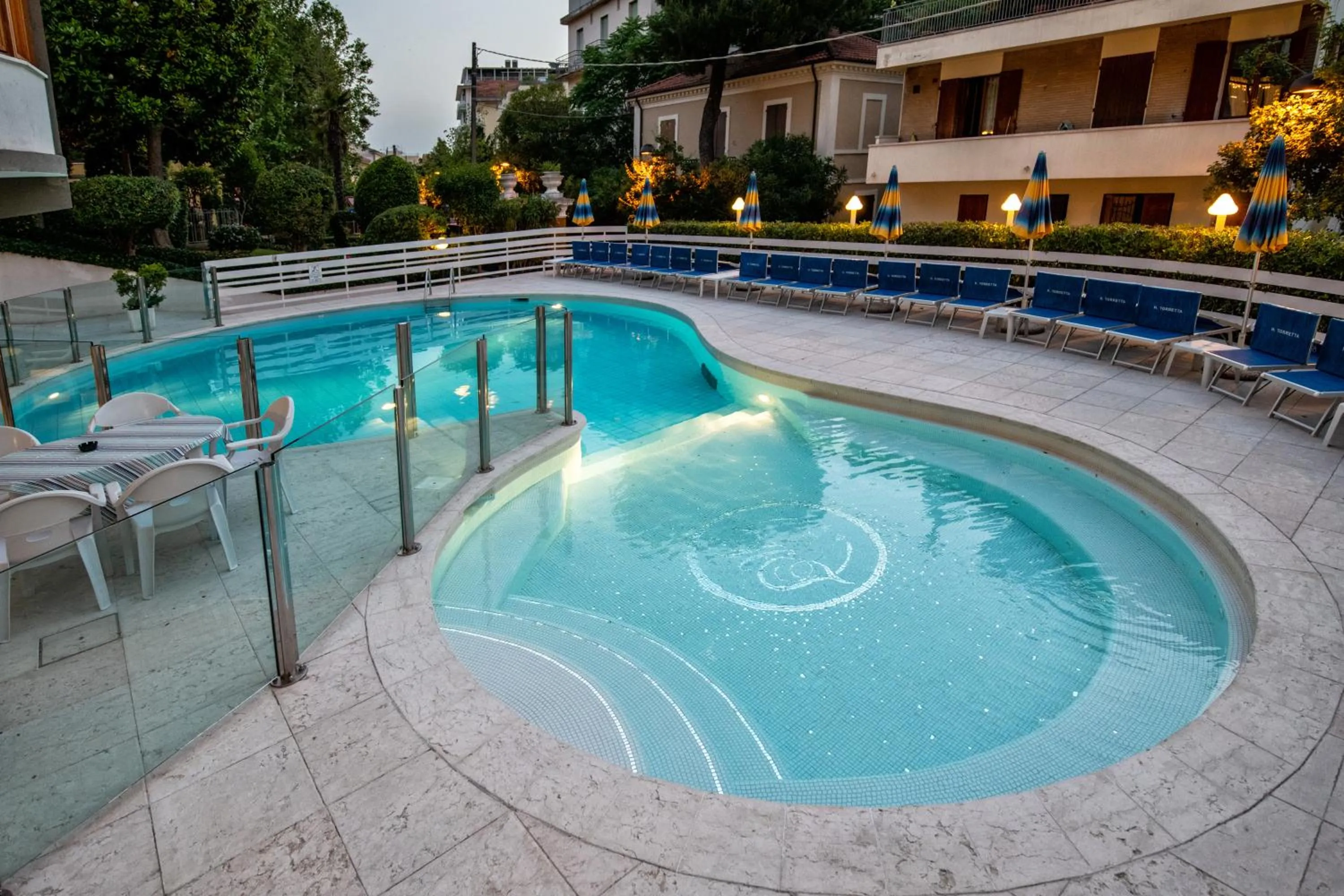 Pool view in Hotel Torretta
